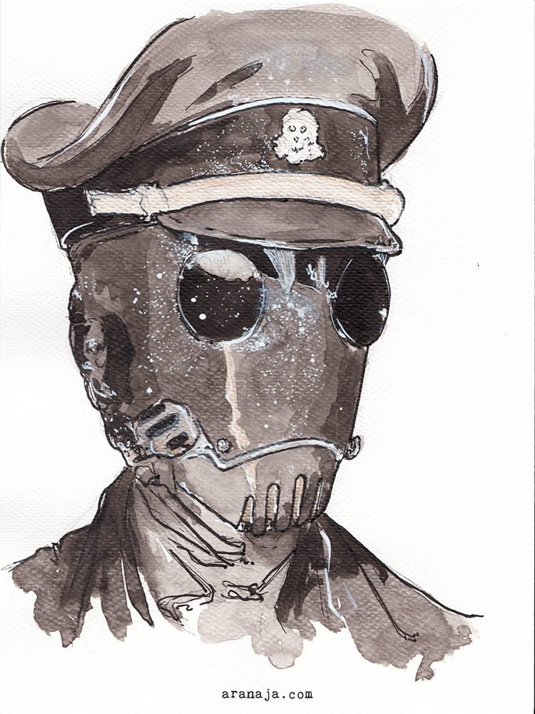 Inktober 2018 day 9: Karl Ruprecht Kroenen (Hellboy)