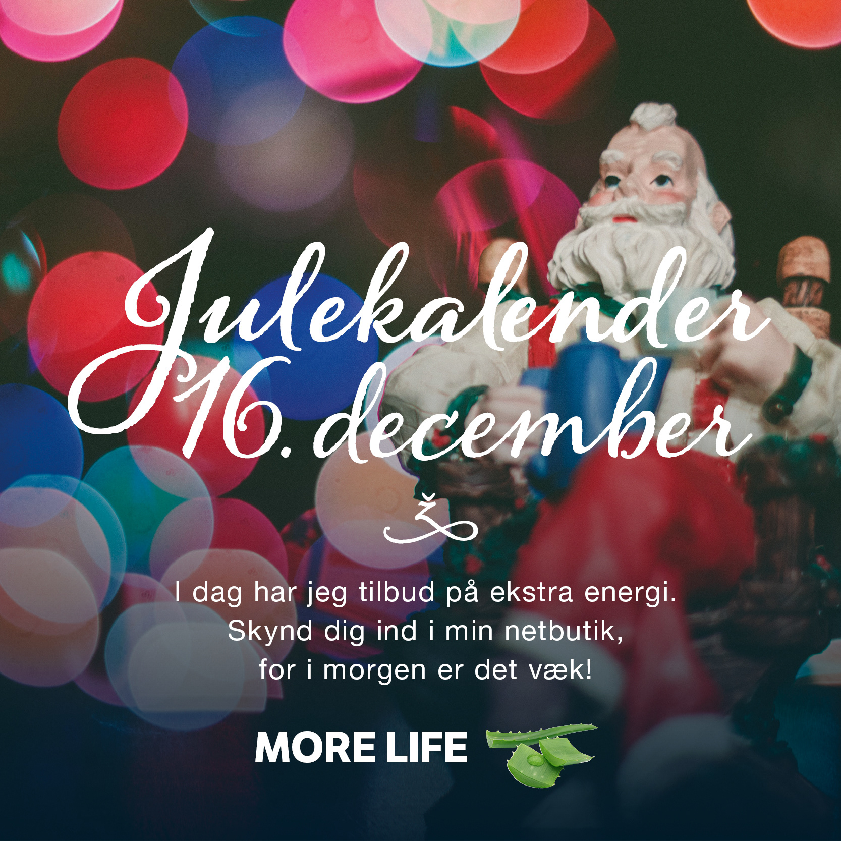 Koncept, design og grafisk tilrettelægning af digital julekalender  publiceret på Facebook og Instagram