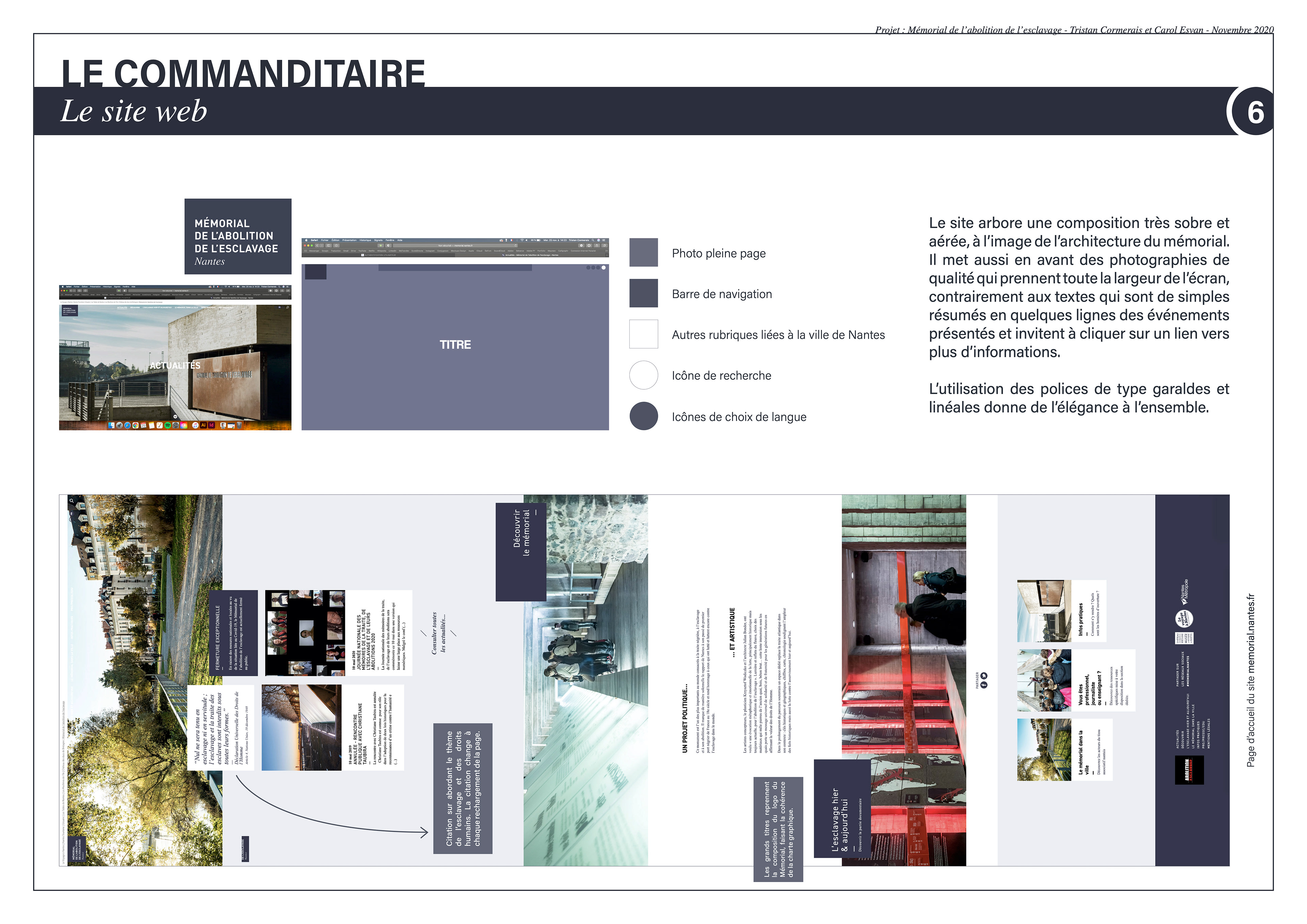 Le site web du Mémorial