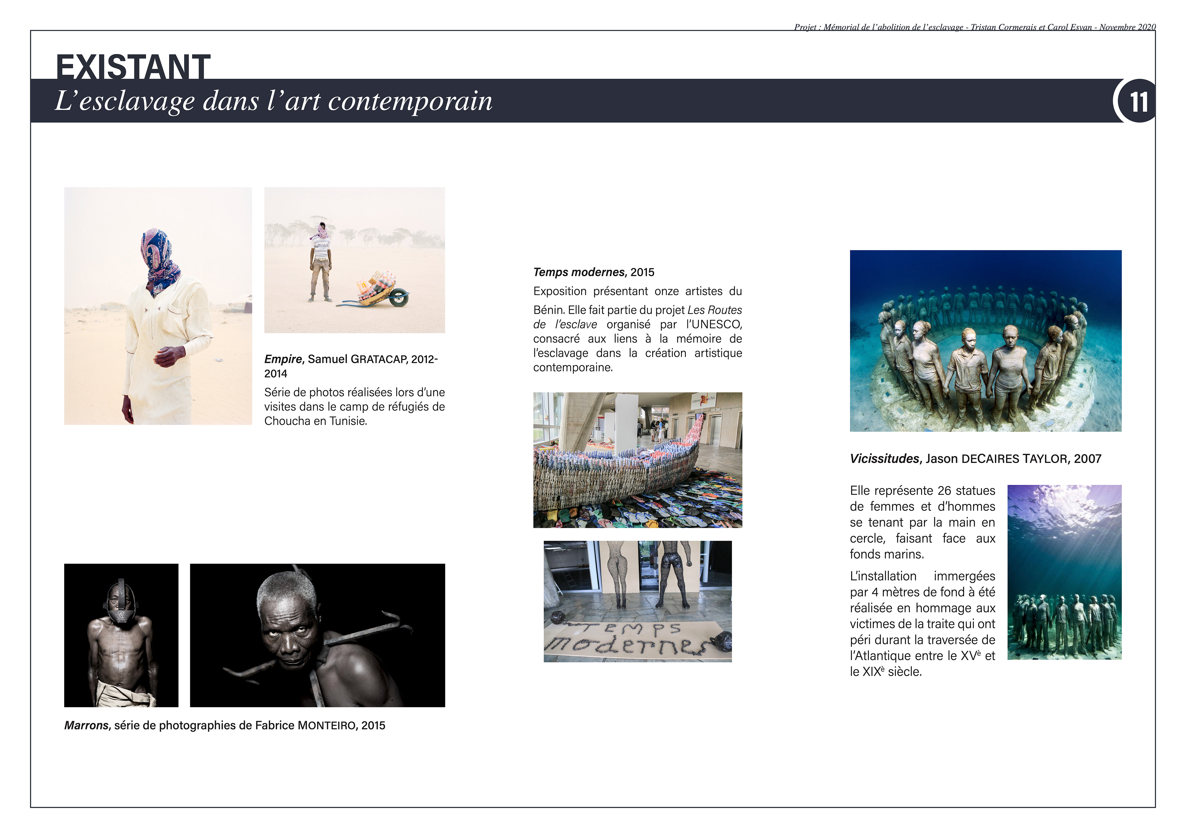 L'esclavage dans l'art contemporain