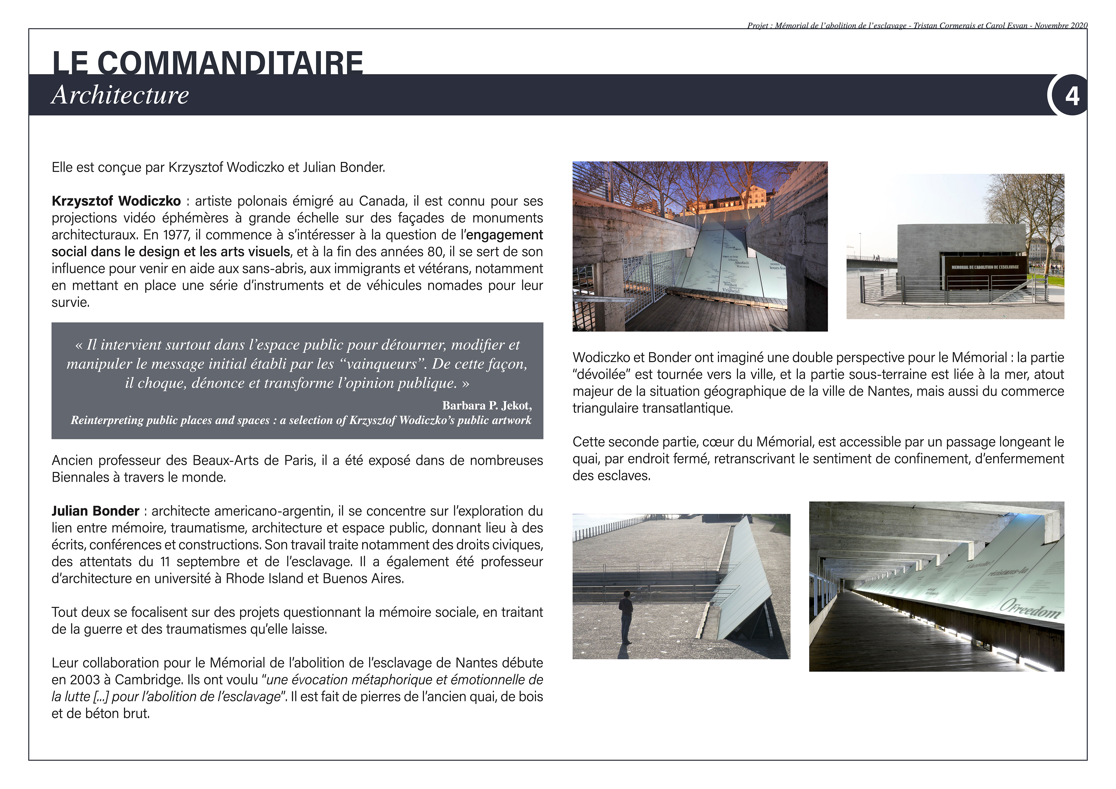 L'architecture du Mémorial
