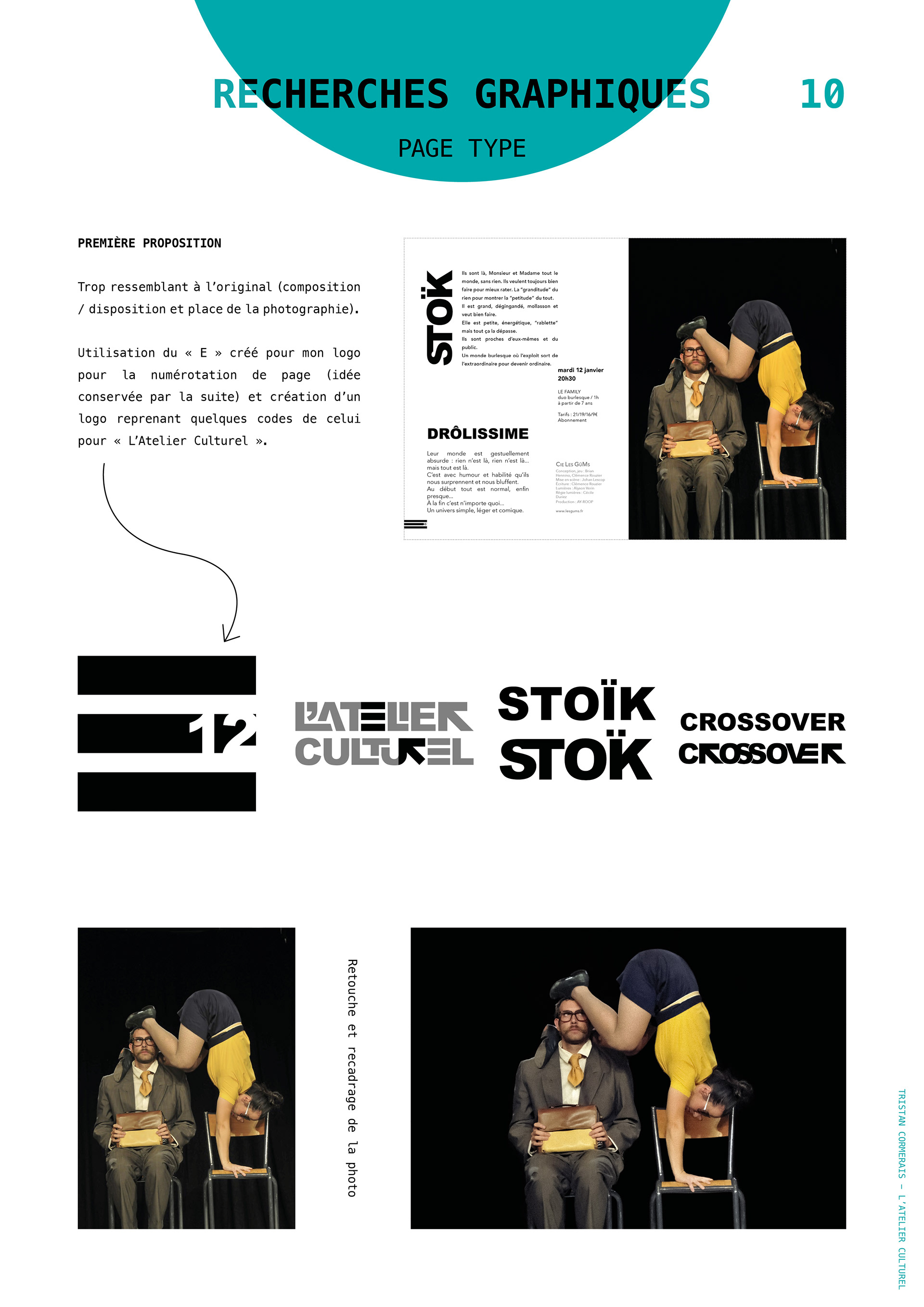 Recherches graphiques : page type
