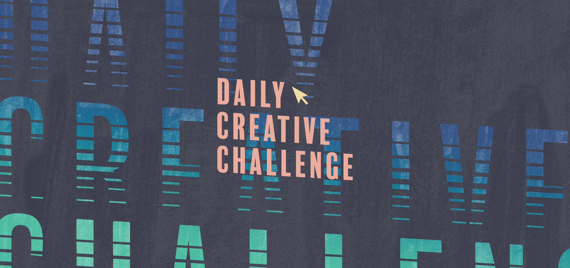 a creative treatment of daily creative challenge for the cover image