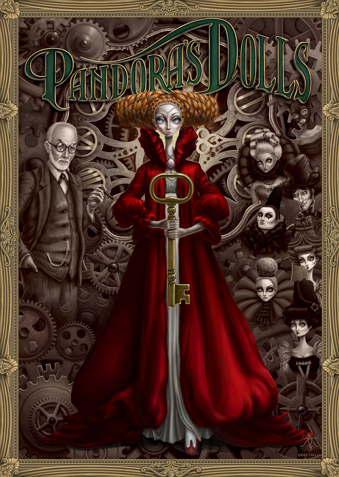 Production poster illustration and design - 'Pandora's Dolls' - House of Burlesque