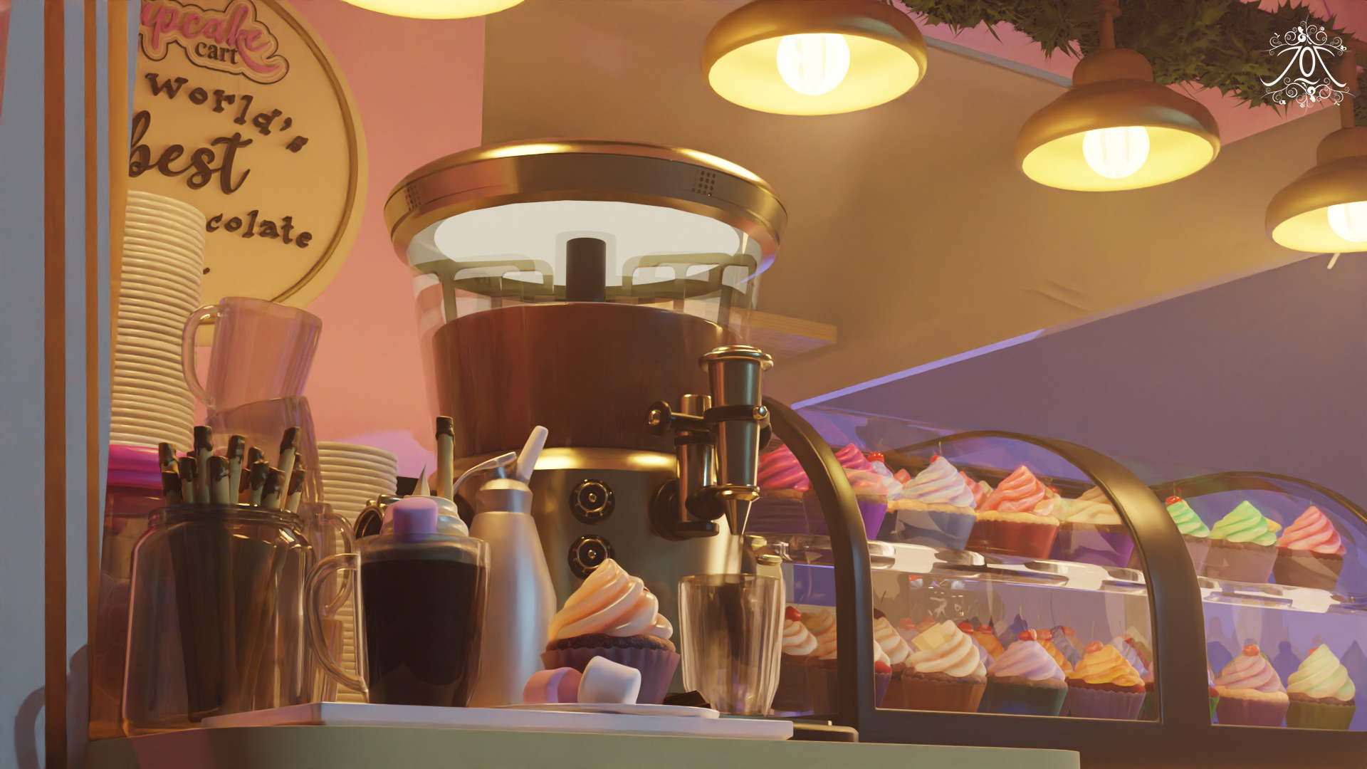 'The Cupcake Cart' - 3D model
