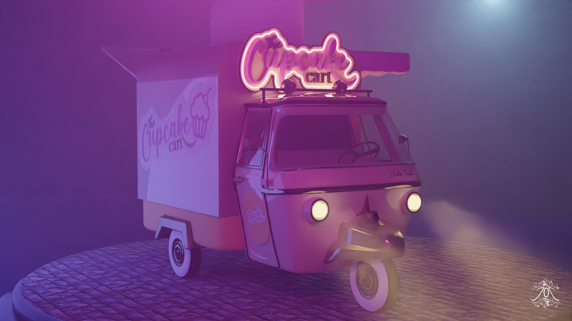 'The Cupcake Cart' - 3D model