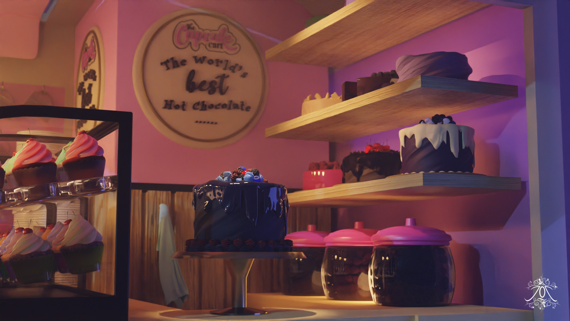 'The Cupcake Cart' - 3D model