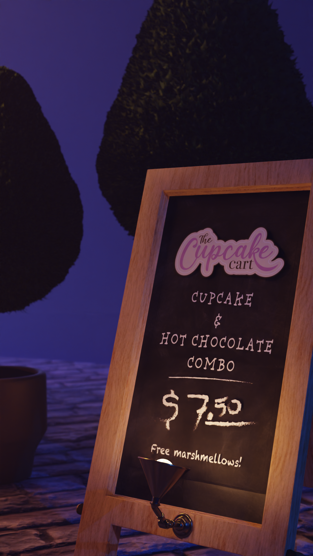'The Cupcake Cart' - 3D model