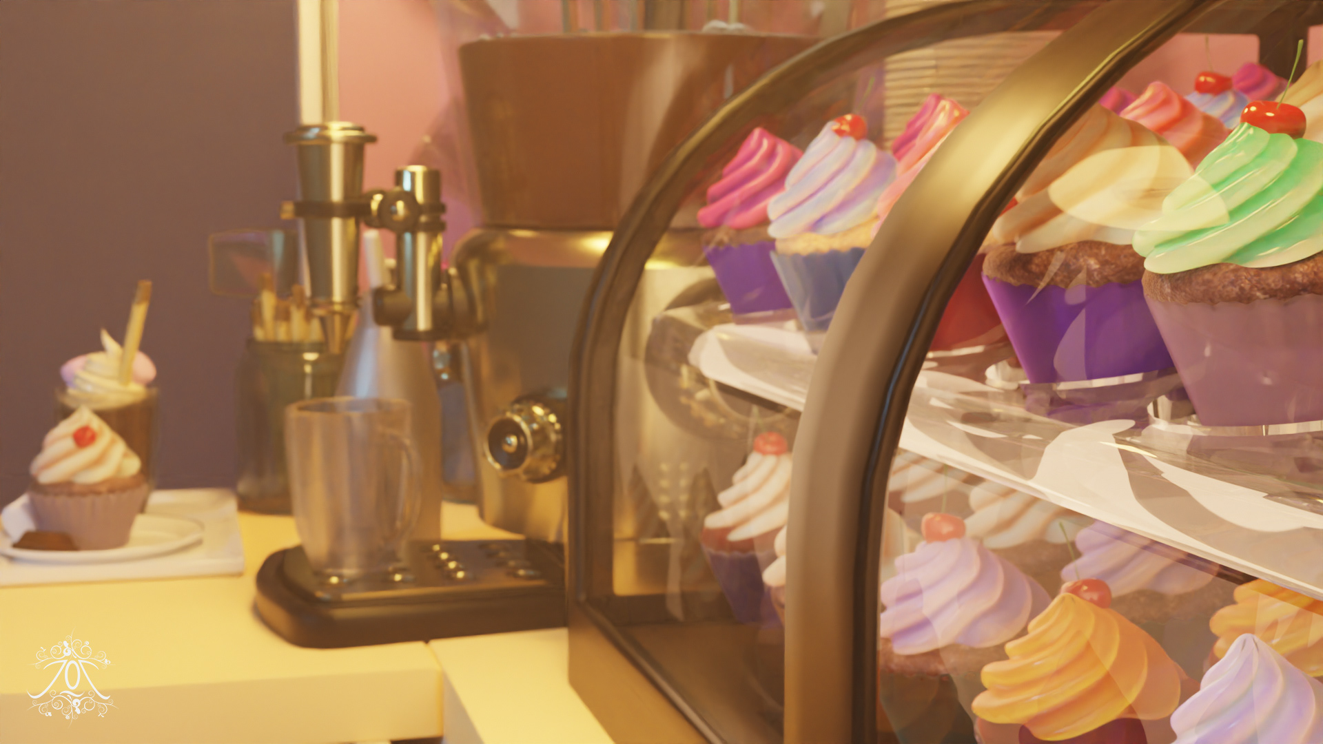 'The Cupcake Cart' - 3D model