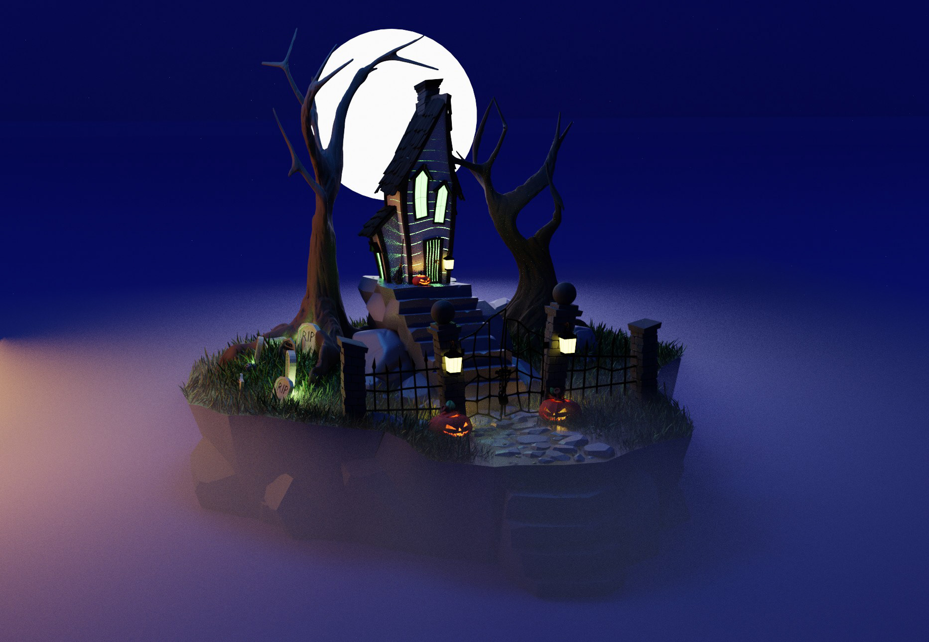 'This is Halloween' 3D model - Blender
