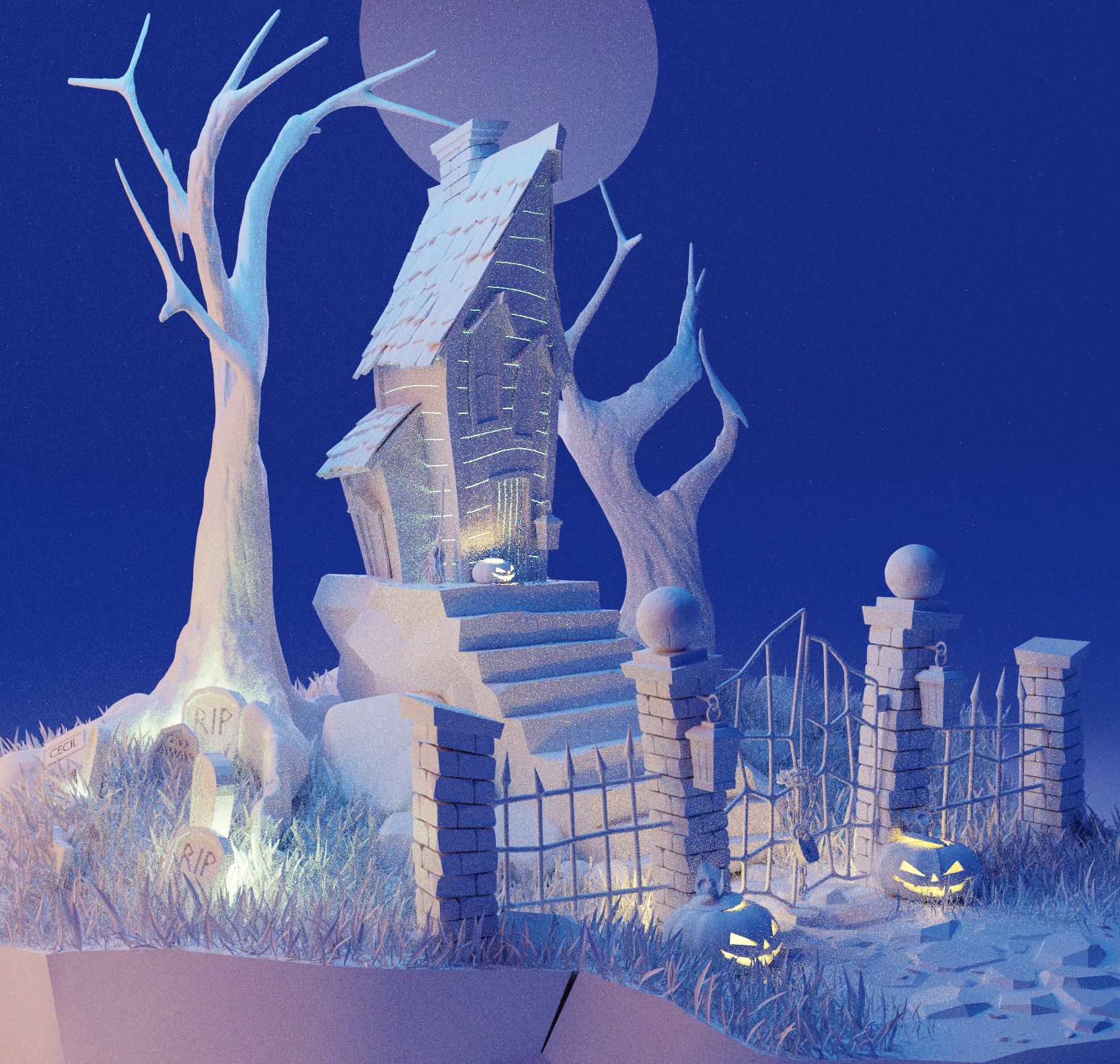 'This is Halloween' 3D model - Blender