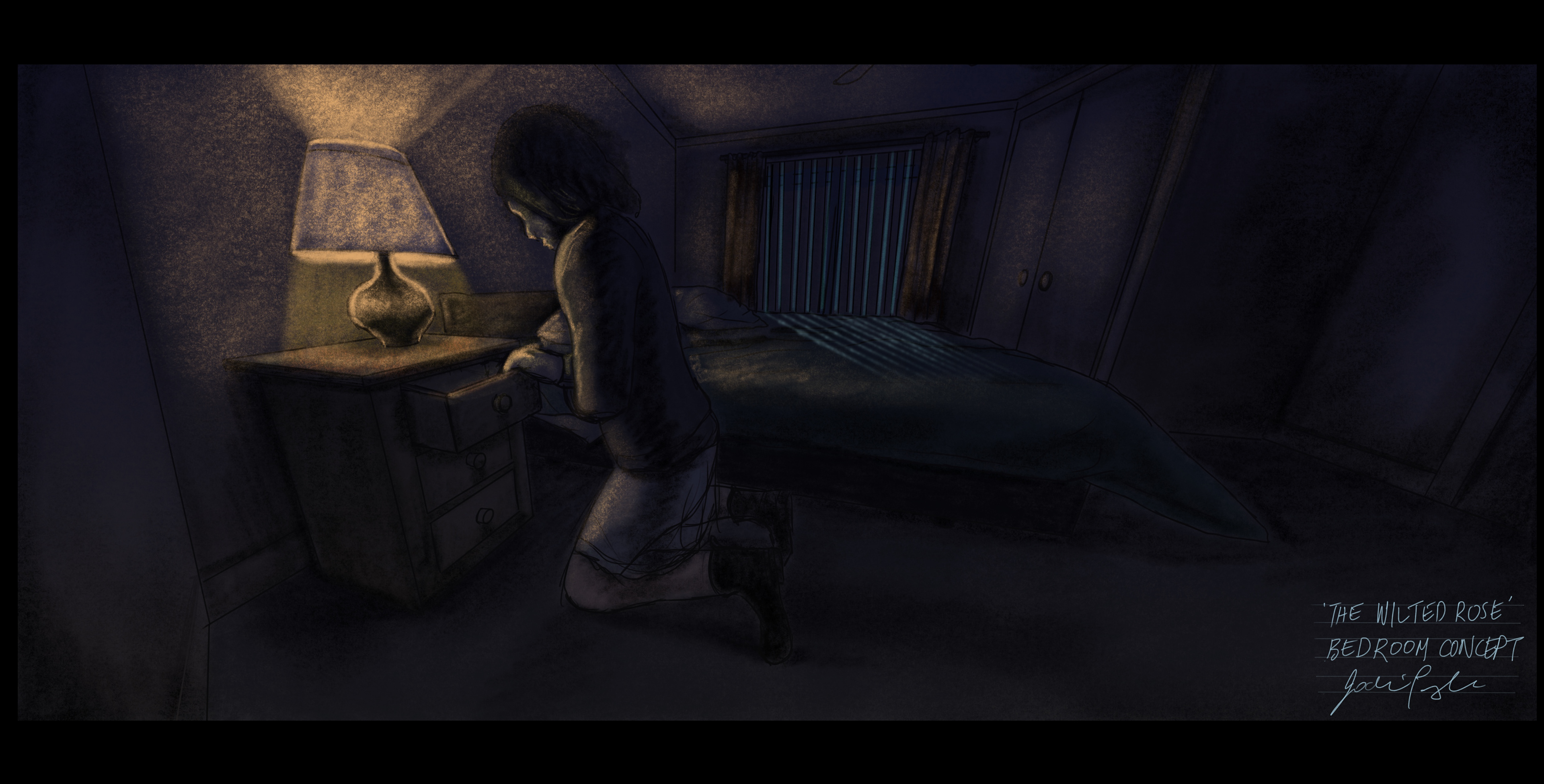 'The Wilted Rose' - Concept Art - Bedroom Concept