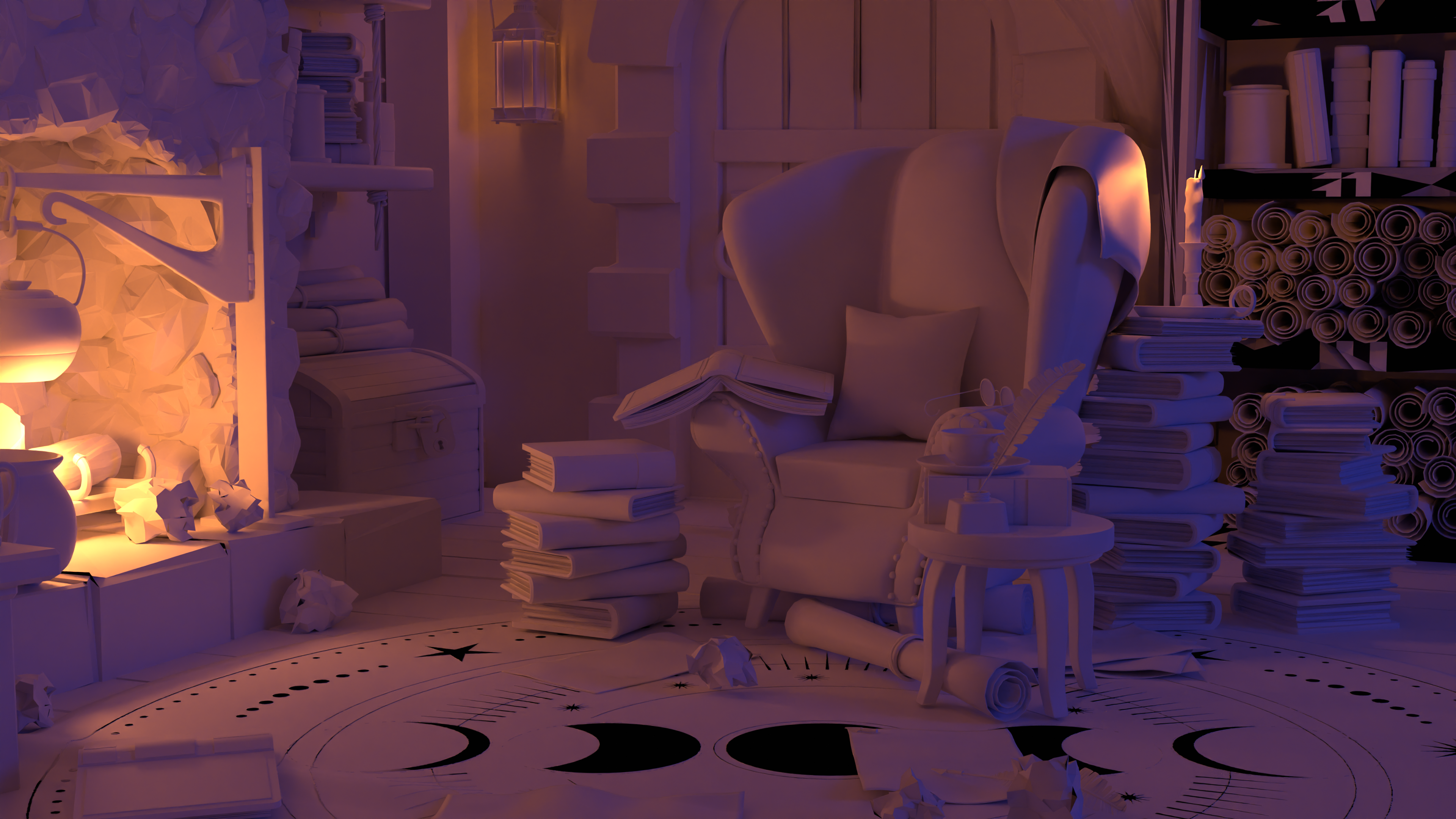 'The Storyteller's Study - Environment Concept