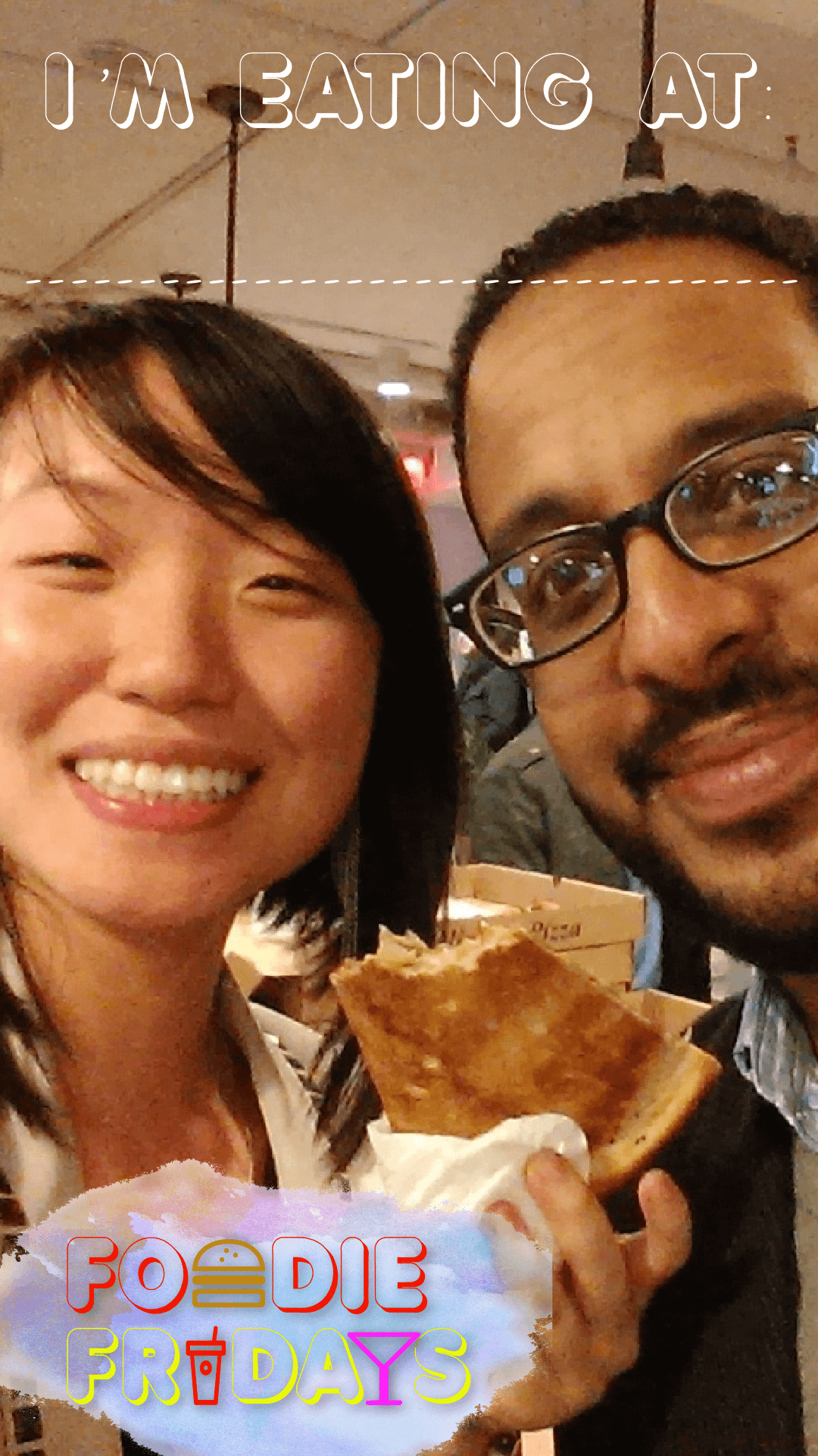 In context with a photo- Snapchat geofilter competition for a food related category