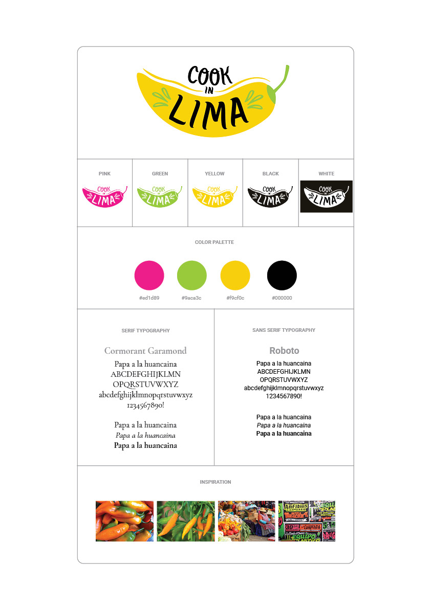 Cook in Lima Design Identity