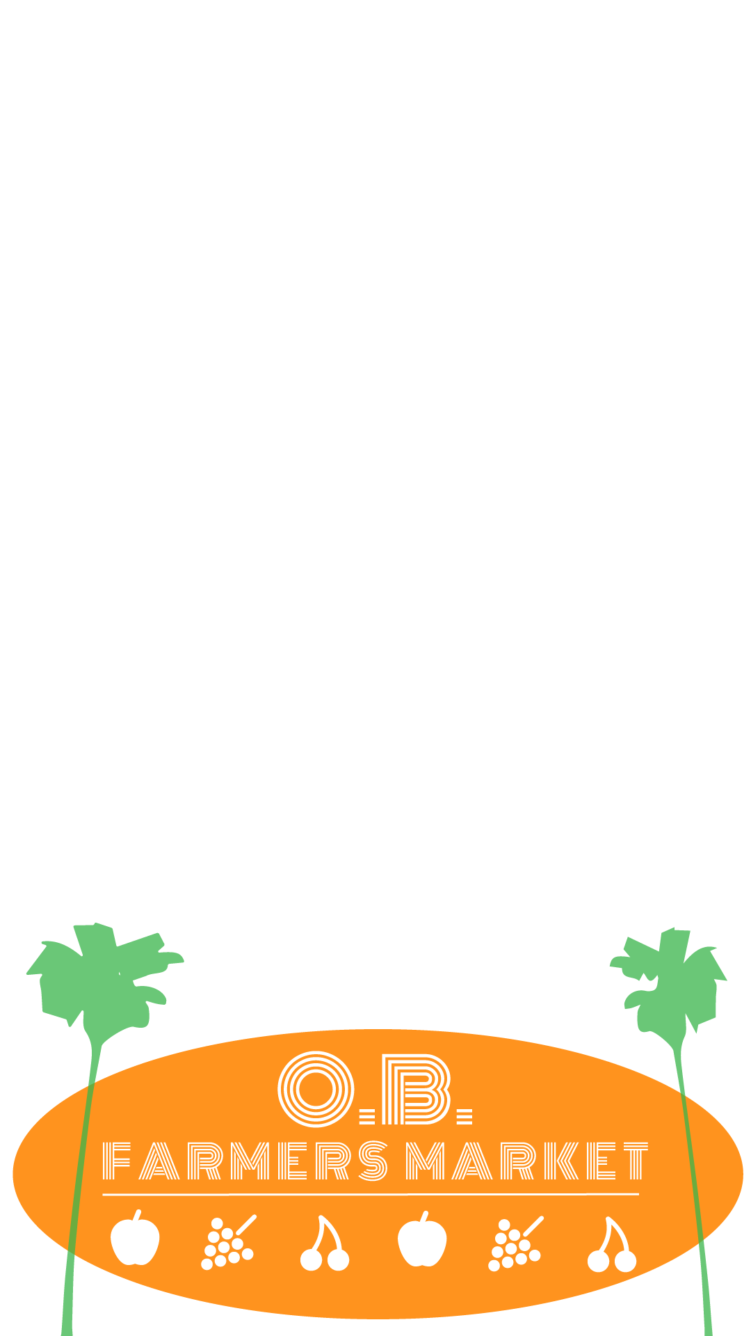 Snapchat geofilter design for the Ocean Beach Farmers Market.