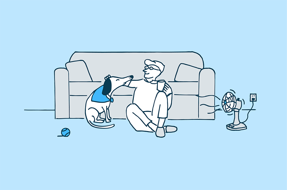 Illustration with tinted background to use in different campaigns.