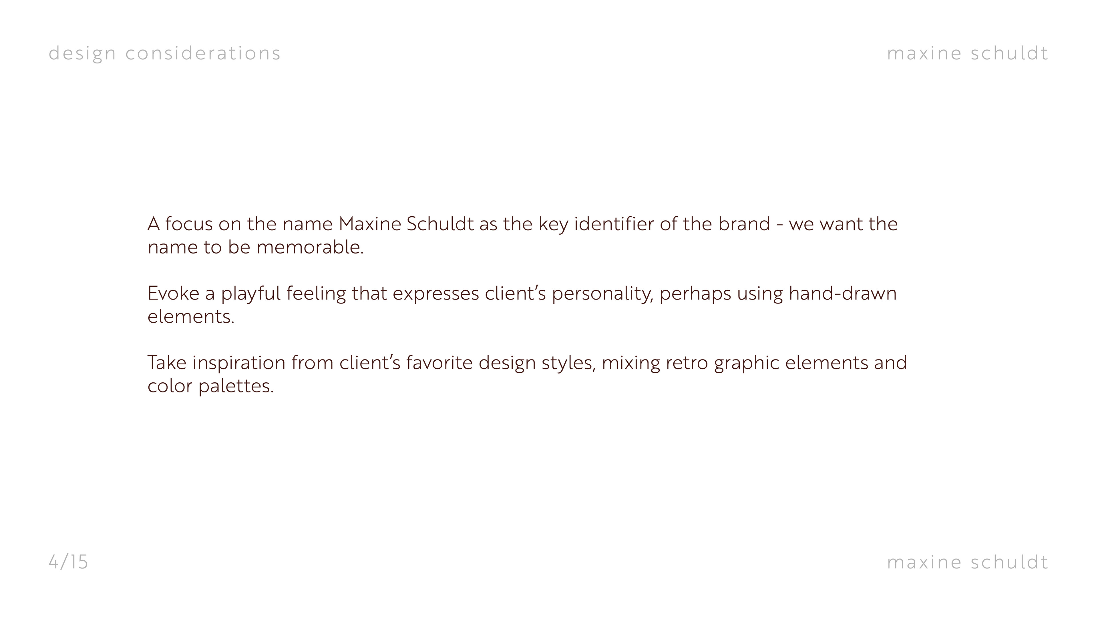 Design Considerations