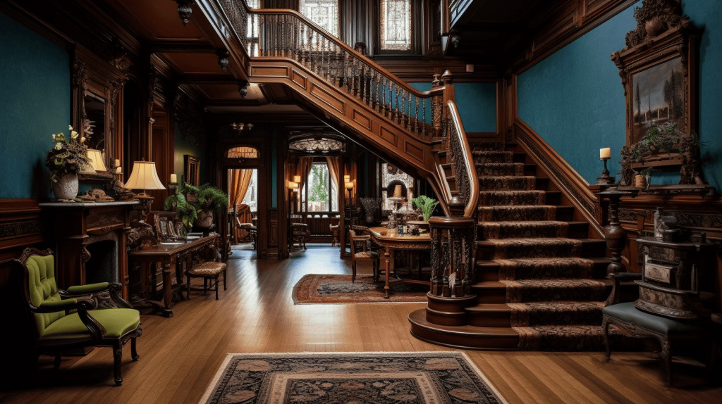 Gothic revival inspired interior