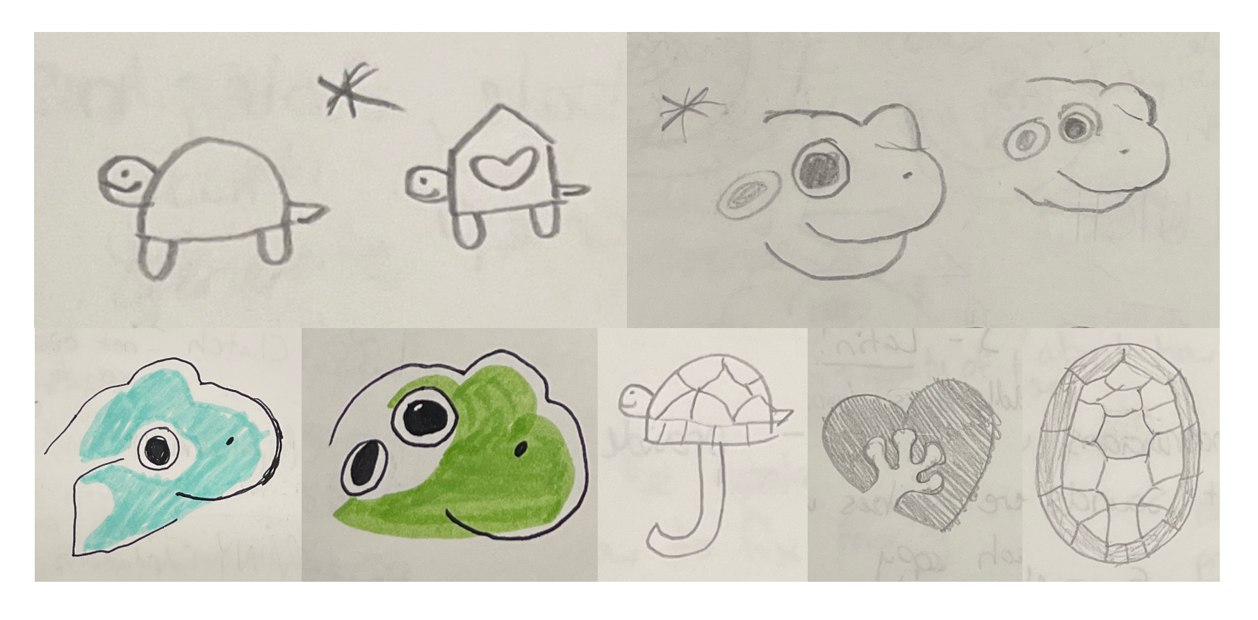 Pencil logo sketches