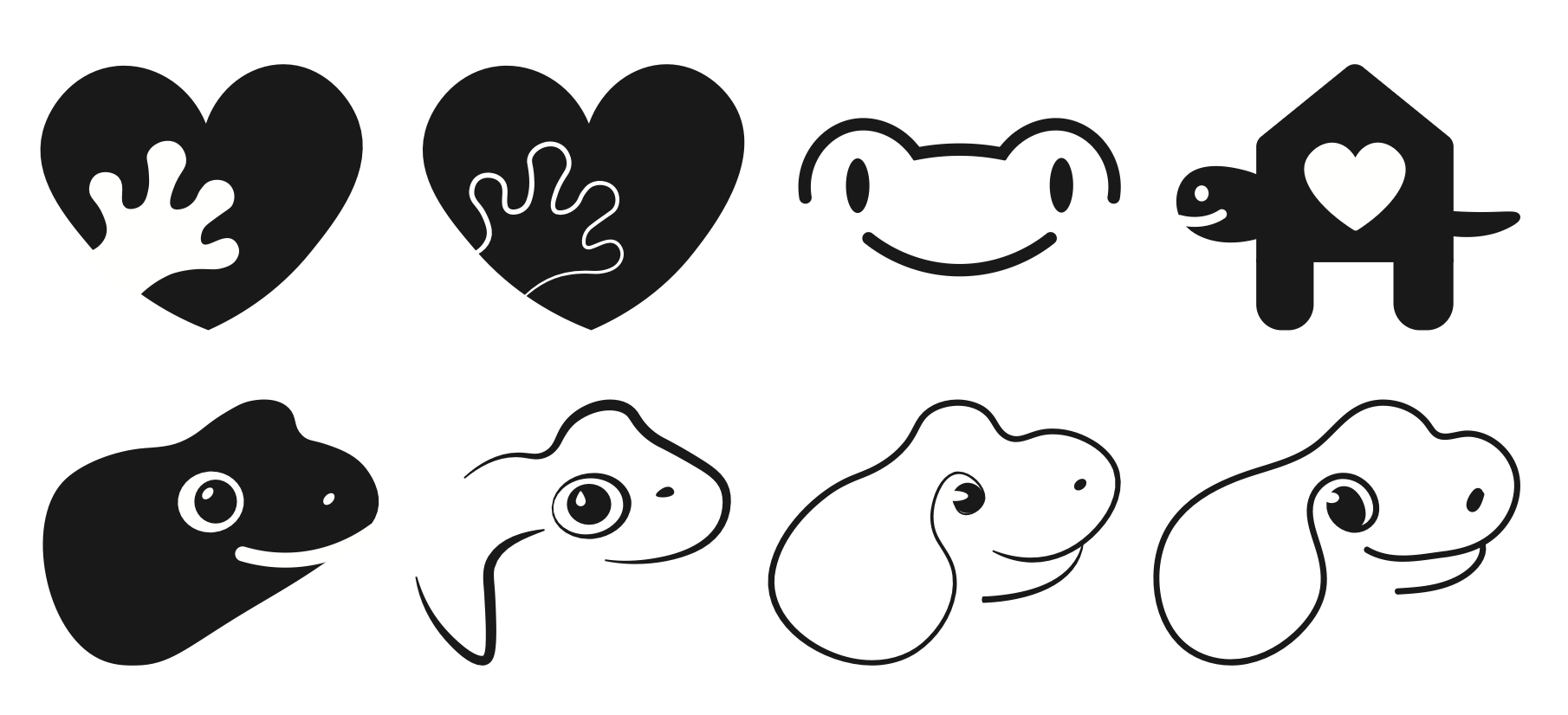 Digital logo sketches