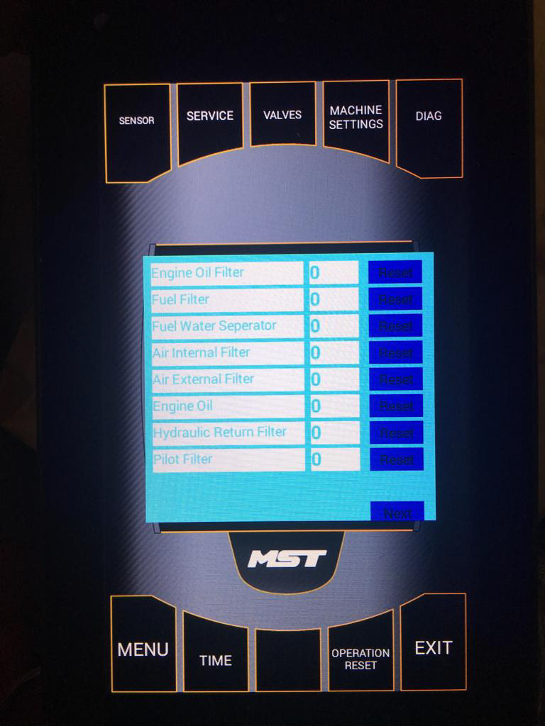 Service Screen
