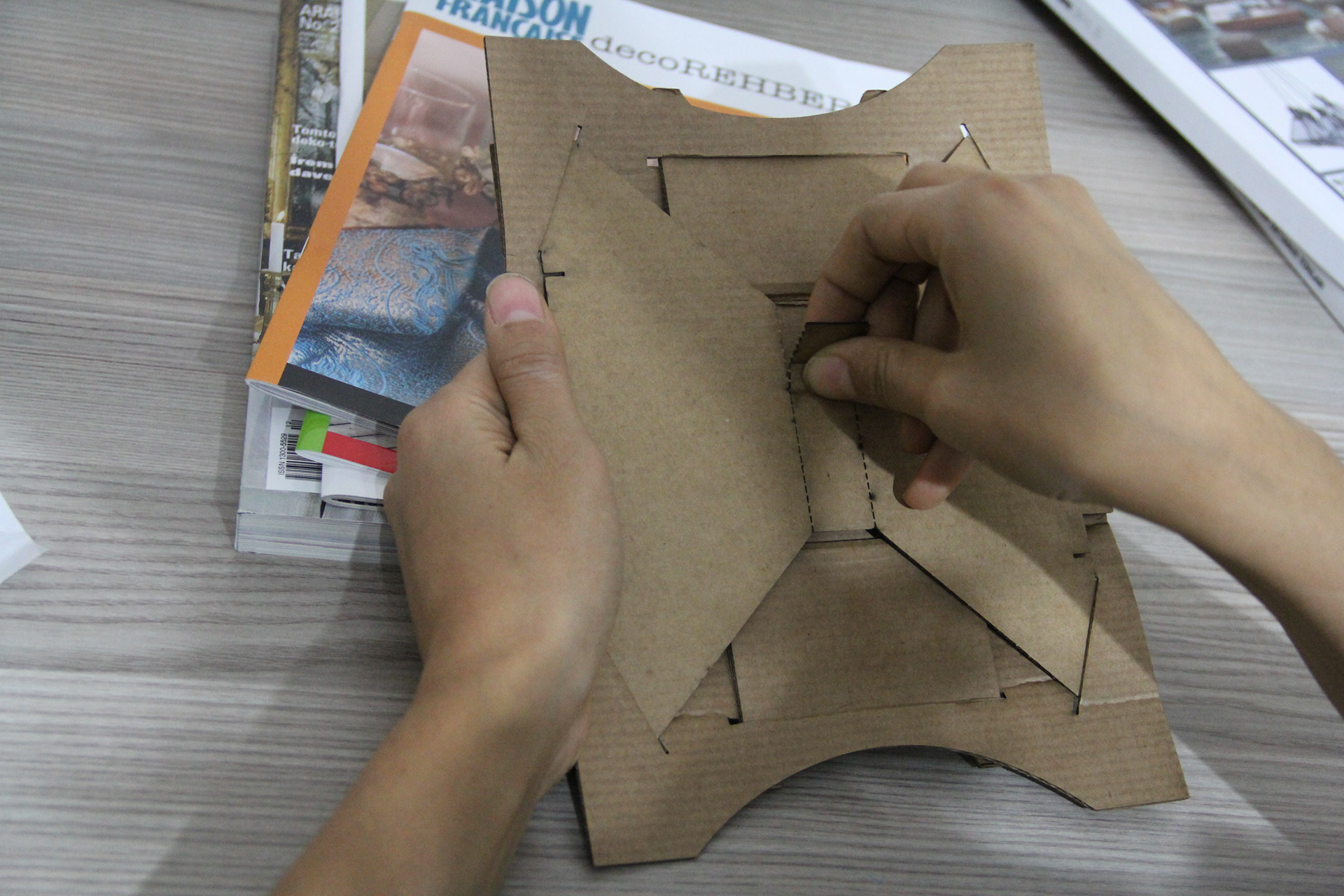 1 - Break the part away from the cardboard!