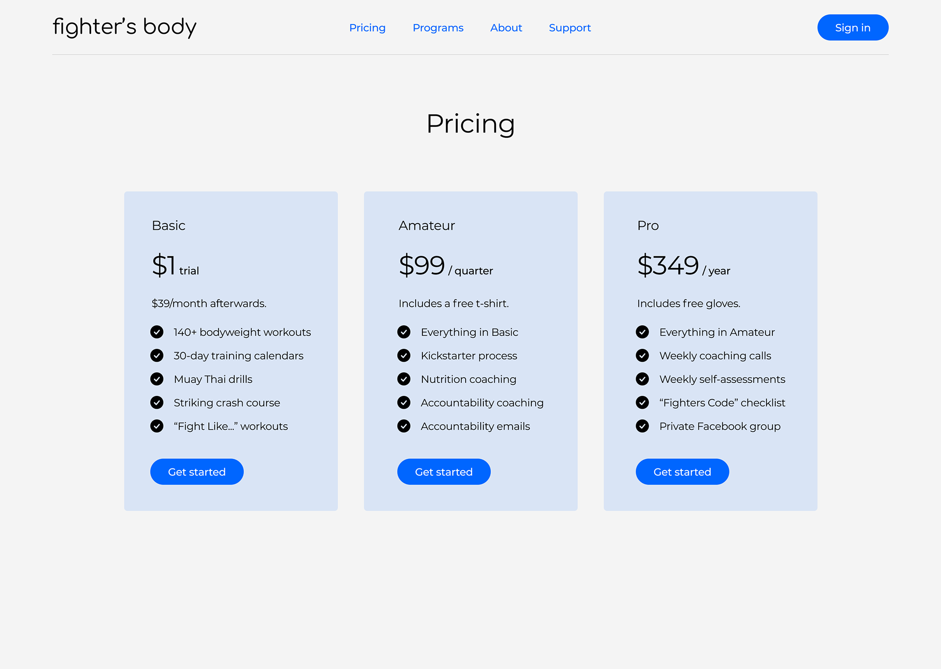Pricing - LoFi/Wireframe