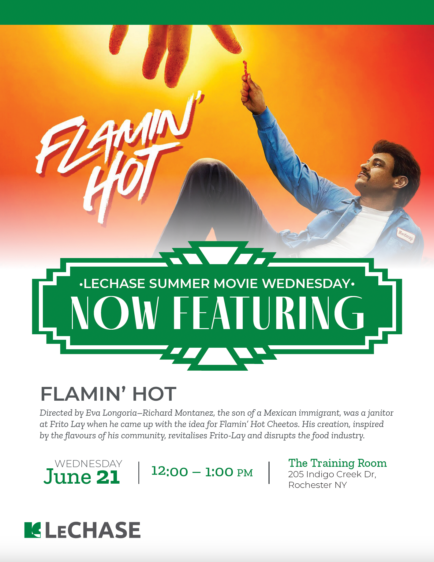 Internal Event Flyer (Rochester Headquarters)