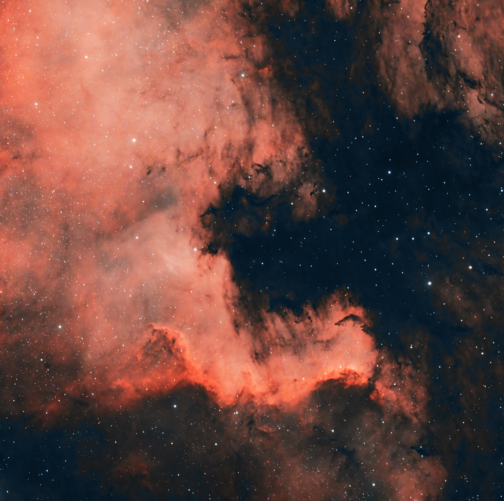 NGC 7000 Nebulosa Norteamérica Natural colors