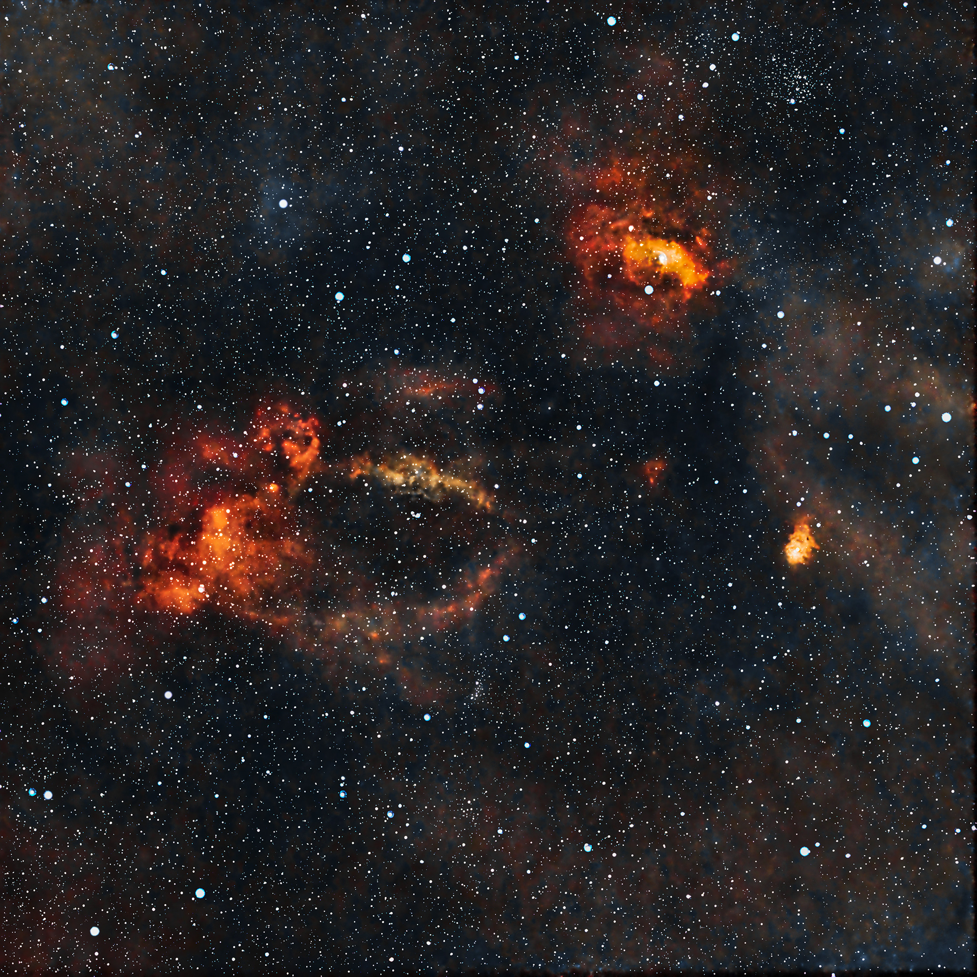 NGC7635 Nebulosas burbuja y langosta
