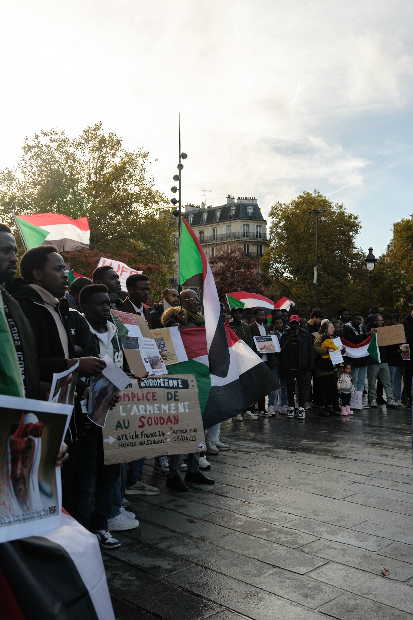South Sudan protest against the war. March started in Bastille, Paris, France, November 1st 2025, by Maria Kalafatsi