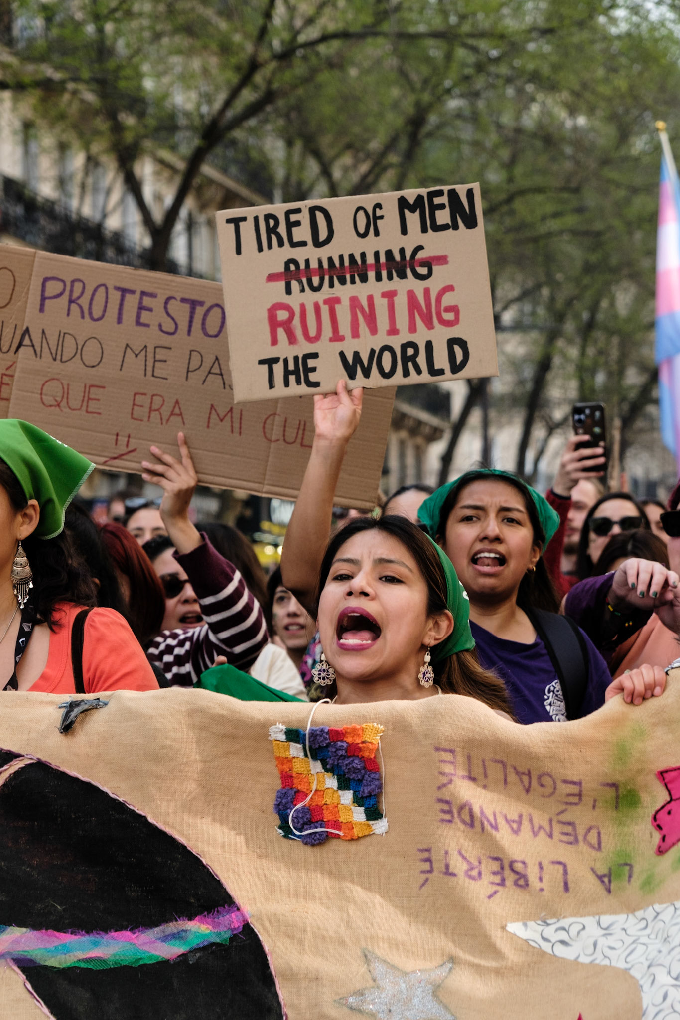 International Women's Day 2026, Demonstration with various french organisations and institutions starting at place de la Bataille-de-Stalingrad to Place de la Republique, Paris, France, March 8th 2026, by Maria Kalafatsi