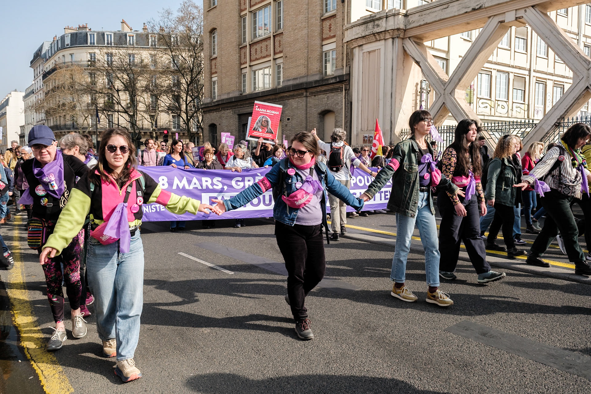 International Women's Day 2026, Demonstration with various french organisations and institutions starting at place de la Bataille-de-Stalingrad to Place de la Republique, Paris, France, March 8th 2026, by Maria Kalafatsi