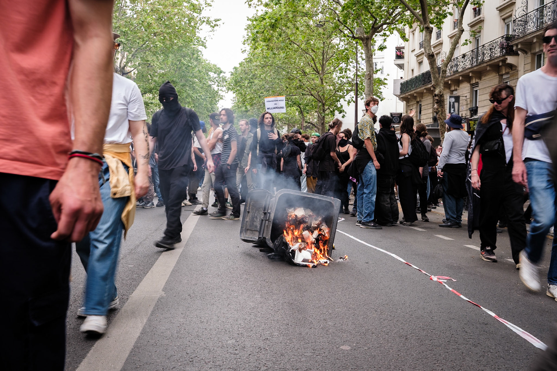 May 1st protest, many syndicats and organisations gathered to march from Republique to Nation in Paris, France, May 1st 2026, Maria Kalafatsi