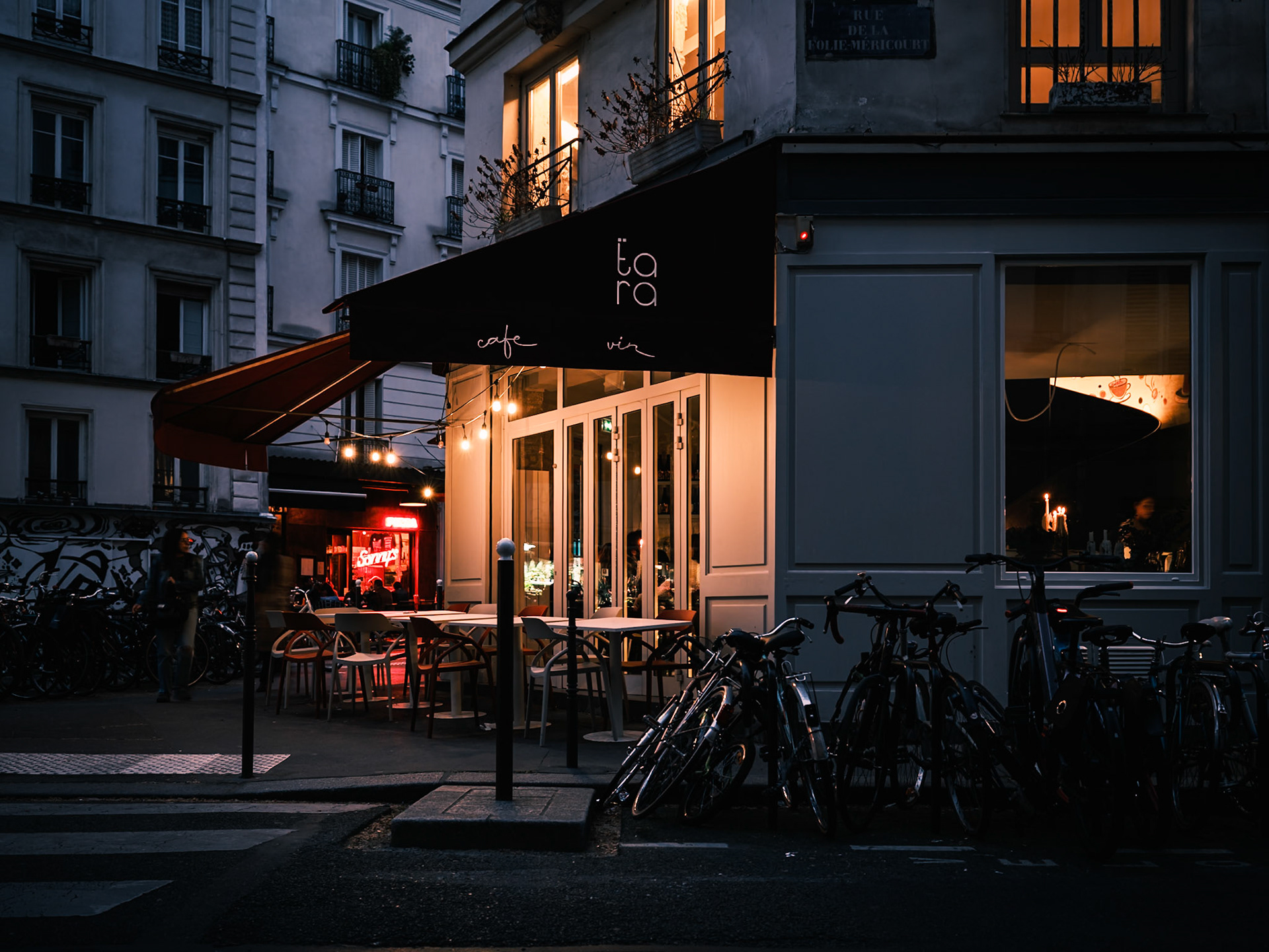 Brasserie Tara in the 11th arrondisement of Paris, one of the 6 brasseries that were attacked during the terrorist attack of November 13th 2015, known as Casa Nostra then. April 2025 by Maria KALAFATSI