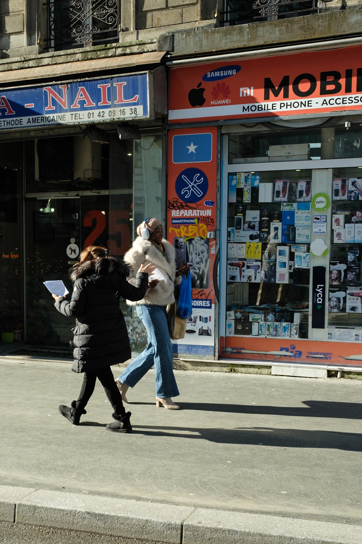 Crowd protesting in favor of the release of George Abdallah from French Prison, starting the protest outside of Marx Dormoy metro station in Paris, France, on February 1st, 2025. After 40 years in prison, the lebanese's release is still being postponed. Paris, France, February 1st 2025, Maria Kalafatsi
