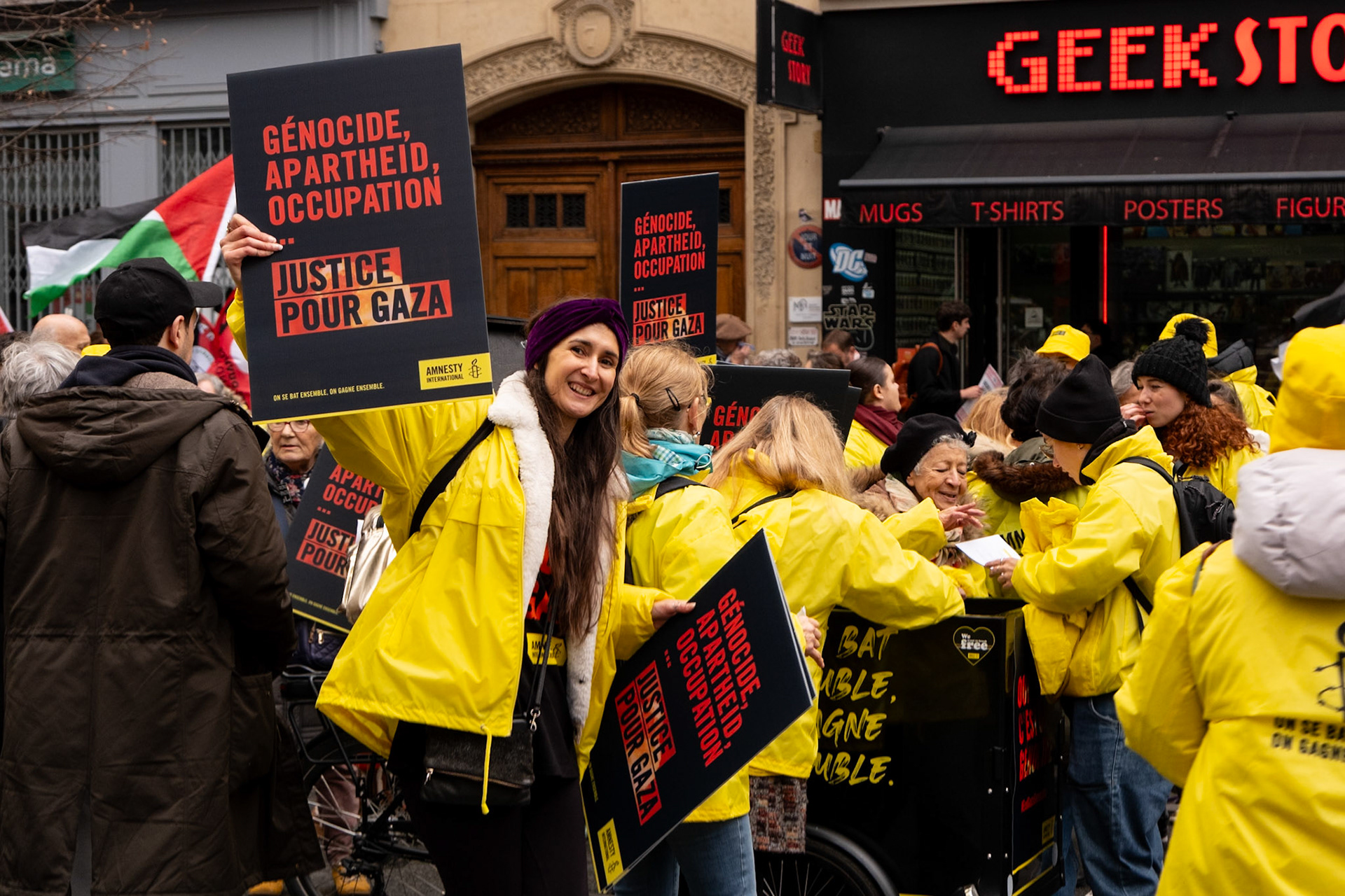 Paris for Palestine, gathering of multiple associations in solidarity with Palestine, Place de la Republique down to boulevard Voltaire, Paris, France, November 29th, 2025, by Maria Kalafatsi
