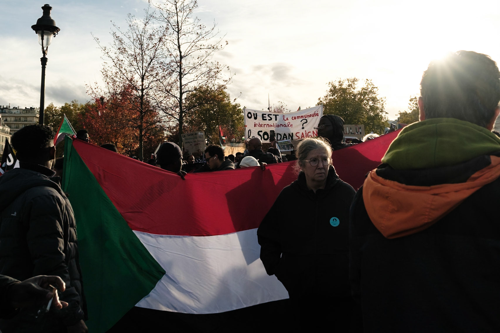 South Sudan protest against the war. March started in Bastille, Paris, France, November 1st 2025, by Maria Kalafatsi
