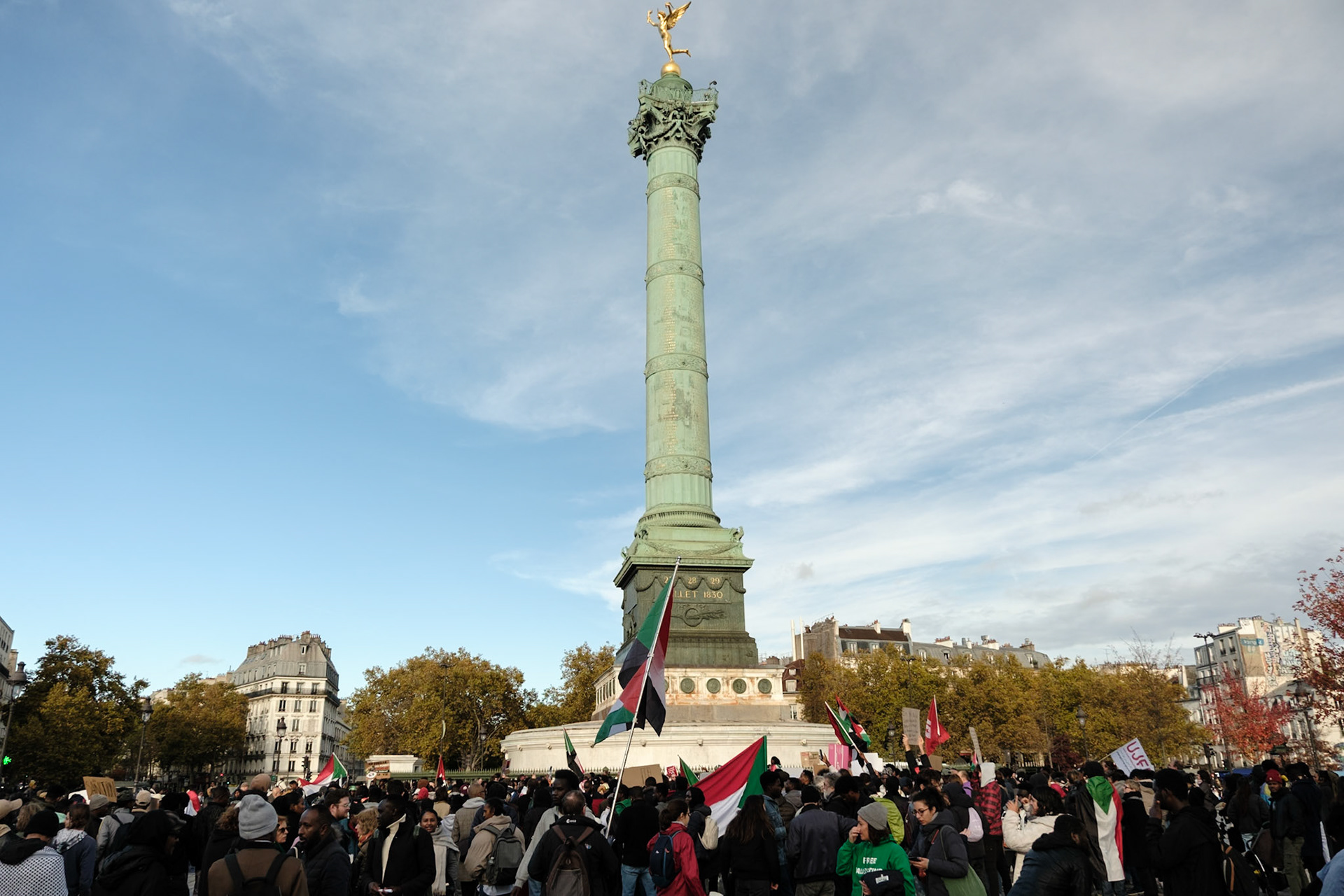 South Sudan protest against the war. March started in Bastille, Paris, France, November 1st 2025, by Maria Kalafatsi