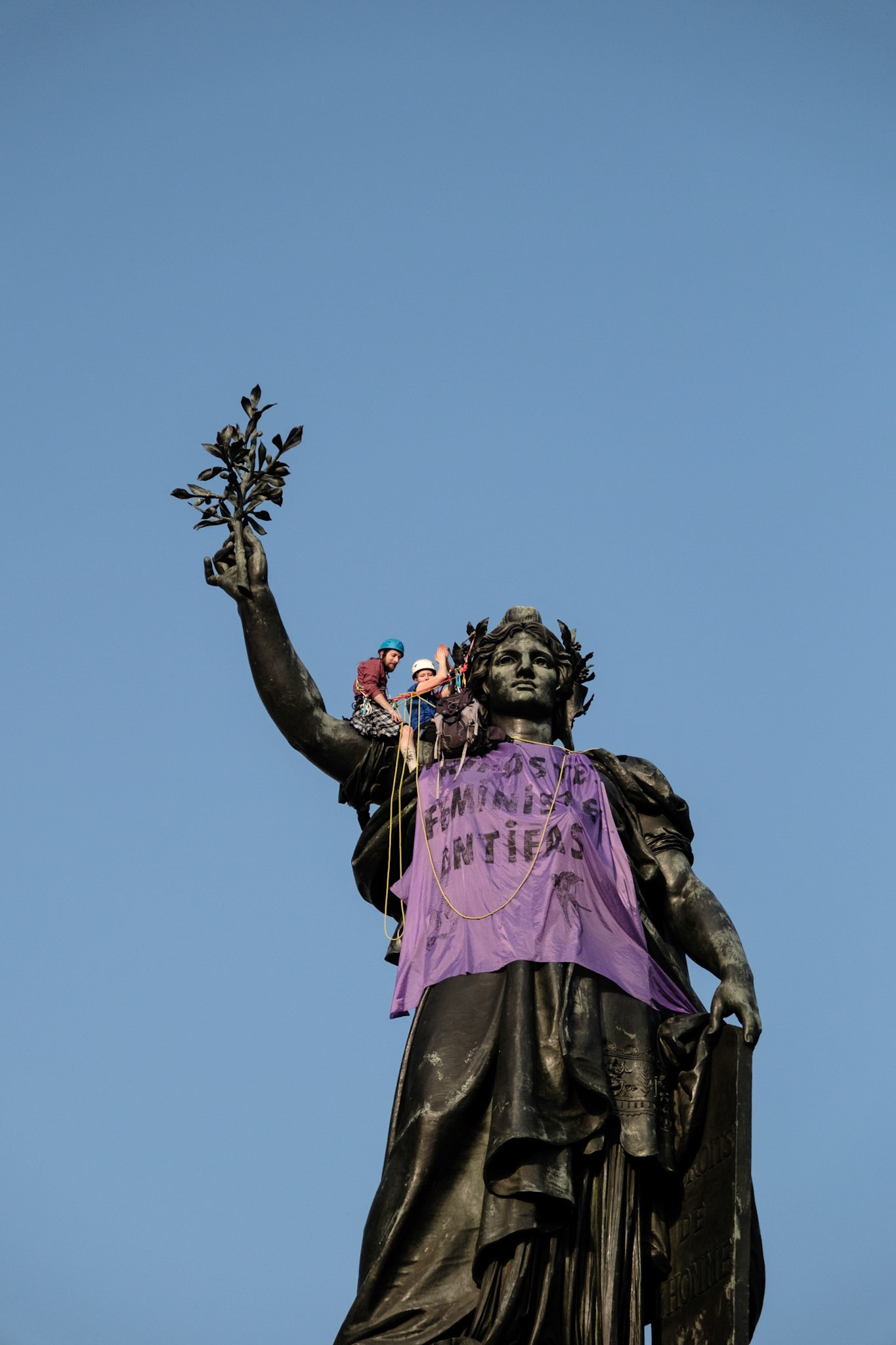 International Women's Day 2026, Demonstration with various french organisations and institutions starting at place de la Bataille-de-Stalingrad to Place de la Republique, Paris, France, March 8th 2026, by Maria Kalafatsi