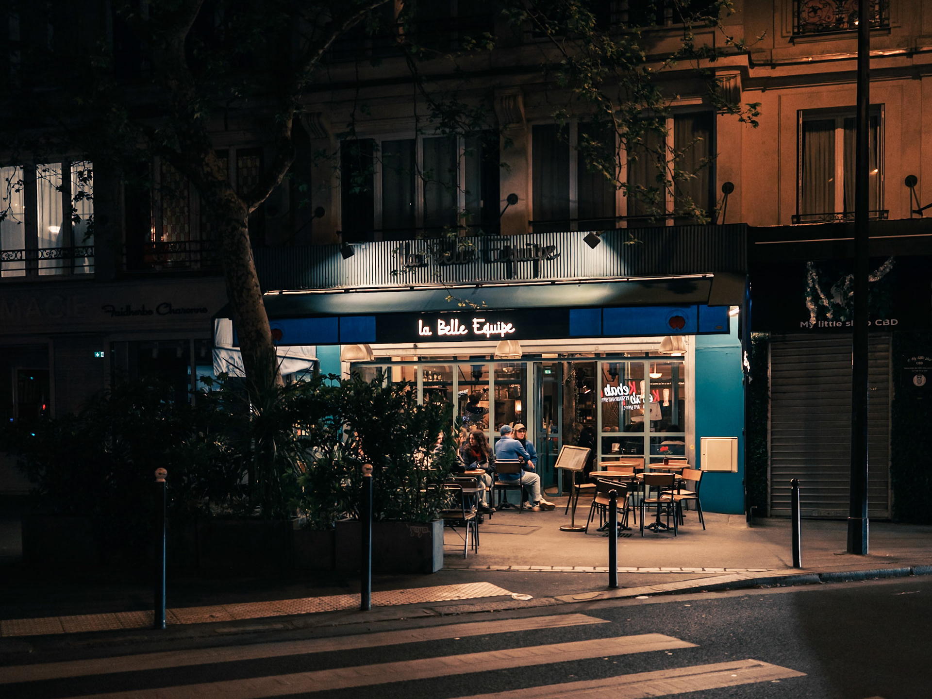 Brasserie La Belle Equipe in the 11th arrondisement of Paris, one of the 6 brasseries that were attacked during the terrorist attack of November 13th 2015. April 2025, by Maria KALAFATSI