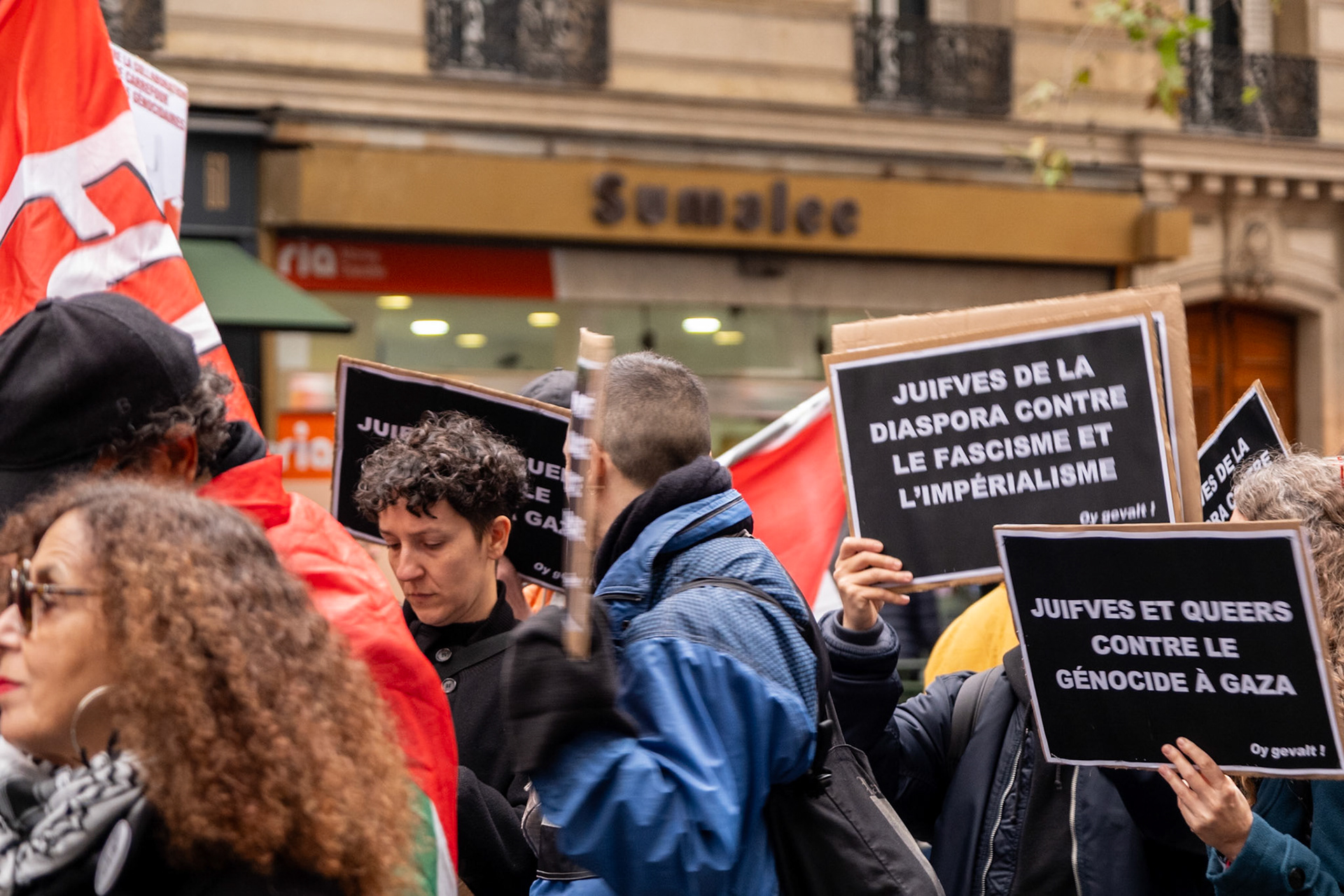Paris for Palestine, gathering of multiple associations in solidarity with Palestine, Place de la Republique down to boulevard Voltaire, Paris, France, November 29th, 2025, by Maria Kalafatsi