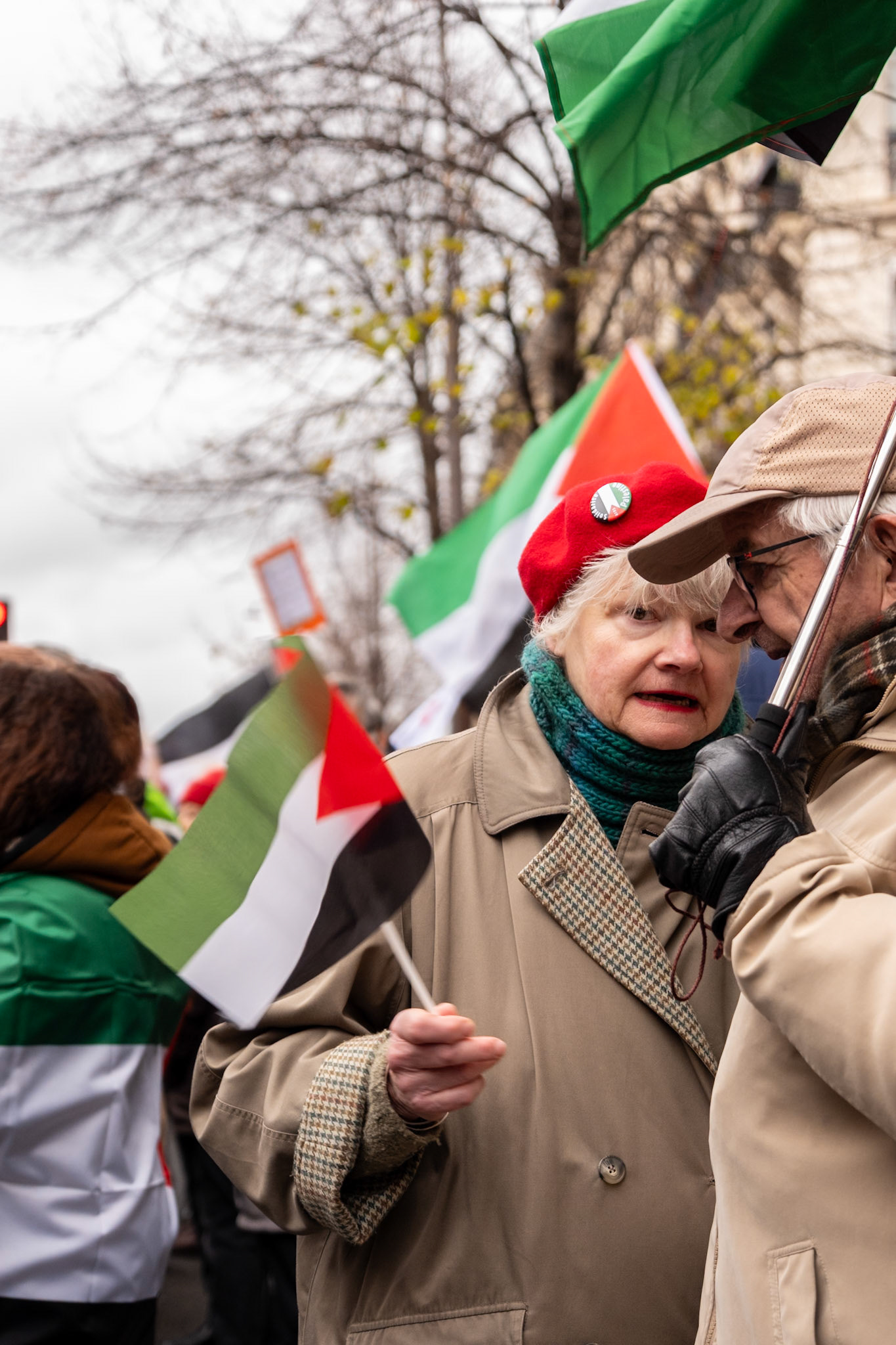 Paris for Palestine, gathering of multiple associations in solidarity with Palestine, Place de la Republique down to boulevard Voltaire, Paris, France, November 29th, 2025, by Maria Kalafatsi