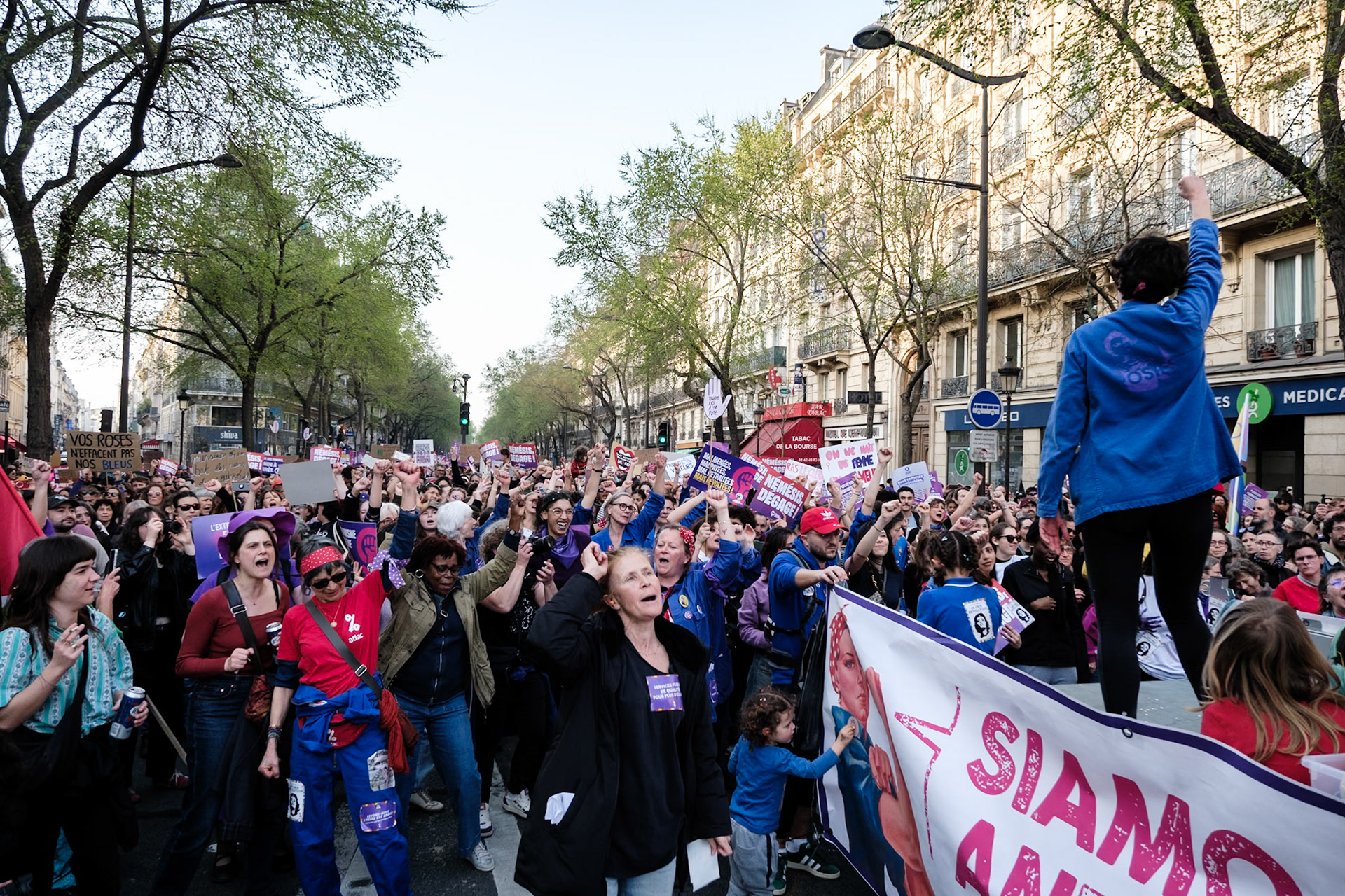 International Women's Day 2026, Demonstration with various french organisations and institutions starting at place de la Bataille-de-Stalingrad to Place de la Republique, Paris, France, March 8th 2026, by Maria Kalafatsi