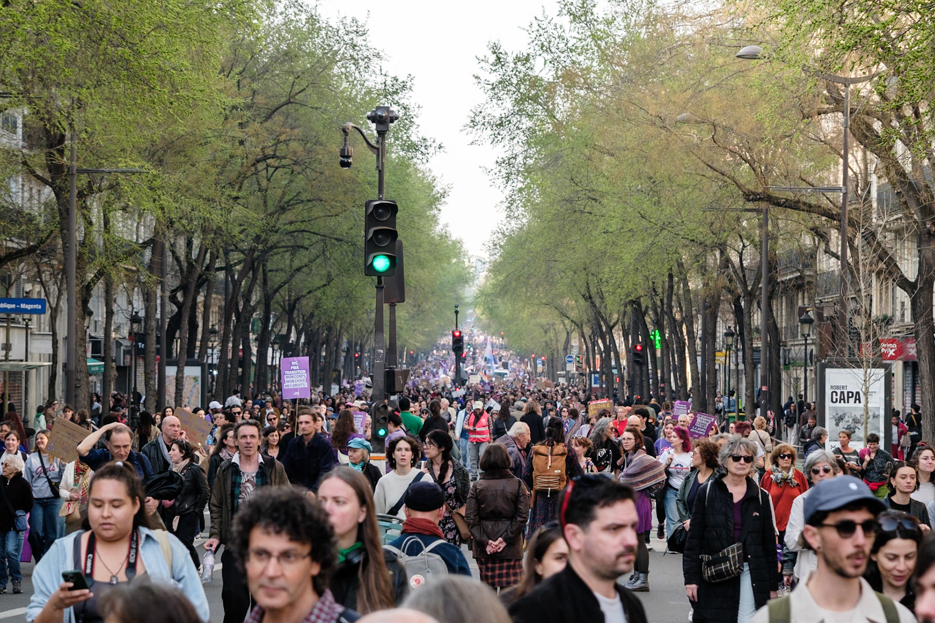 International Women's Day 2026, Demonstration with various french organisations and institutions starting at place de la Bataille-de-Stalingrad to Place de la Republique, Paris, France, March 8th 2026, by Maria Kalafatsi