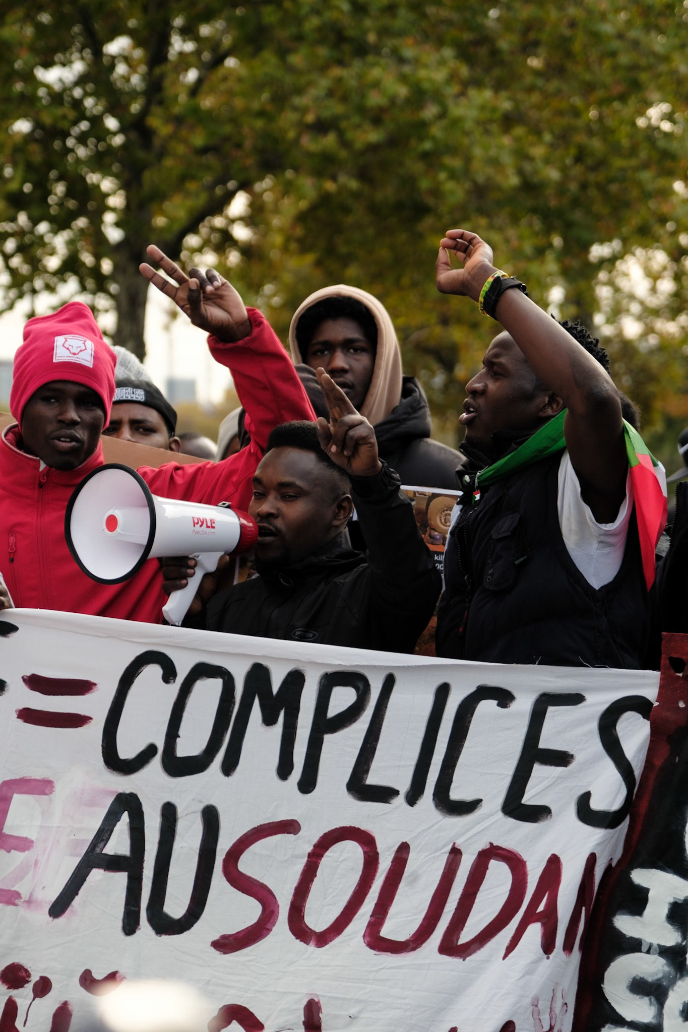South Sudan protest against the war. March started in Bastille, Paris, France, November 1st 2025, by Maria Kalafatsi