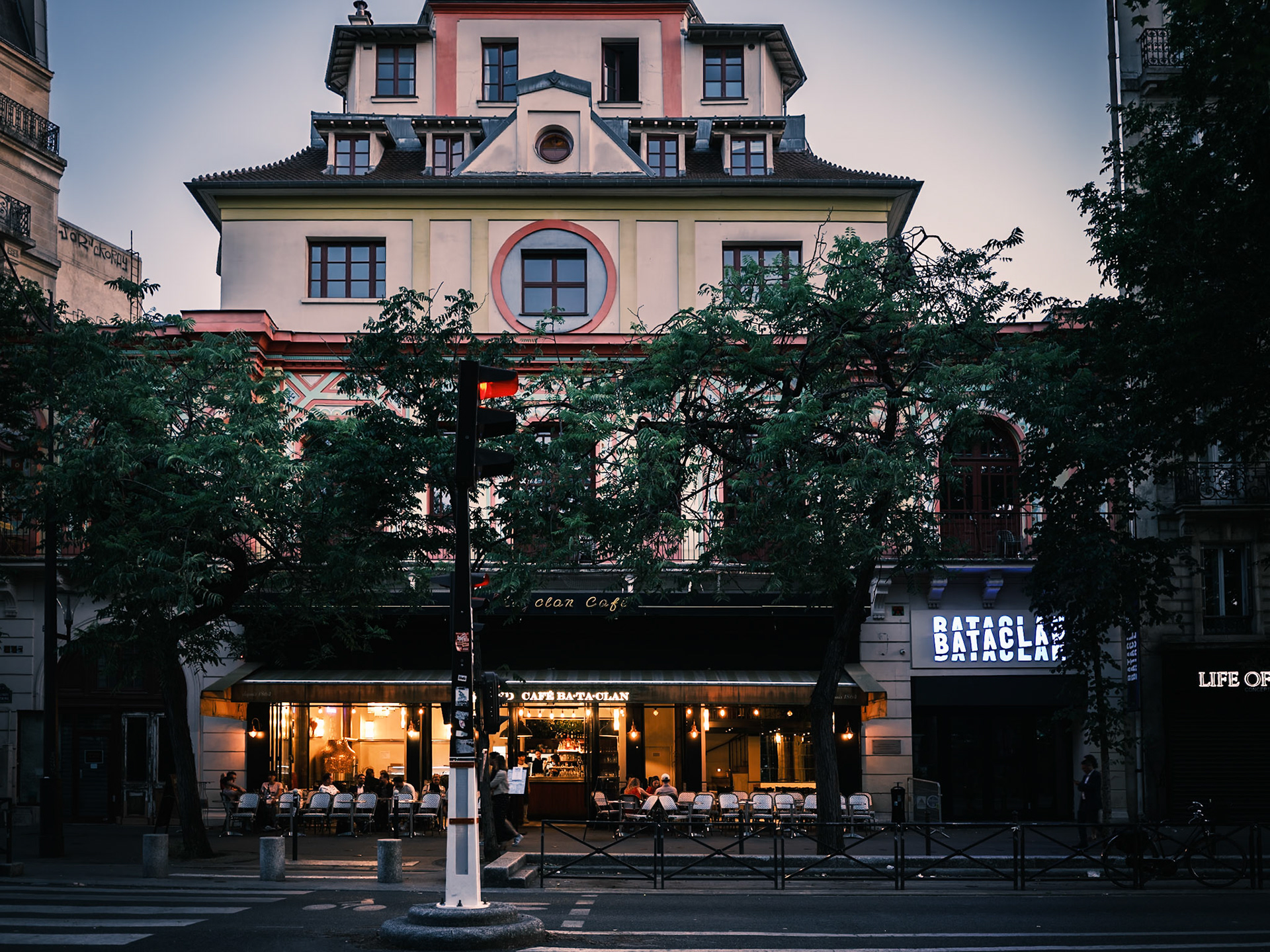 Concert Hall Bataclan, attacked on November 13th 2015, Paris 11th arrondisement, France, June 2025, by Maria Kalafatsi