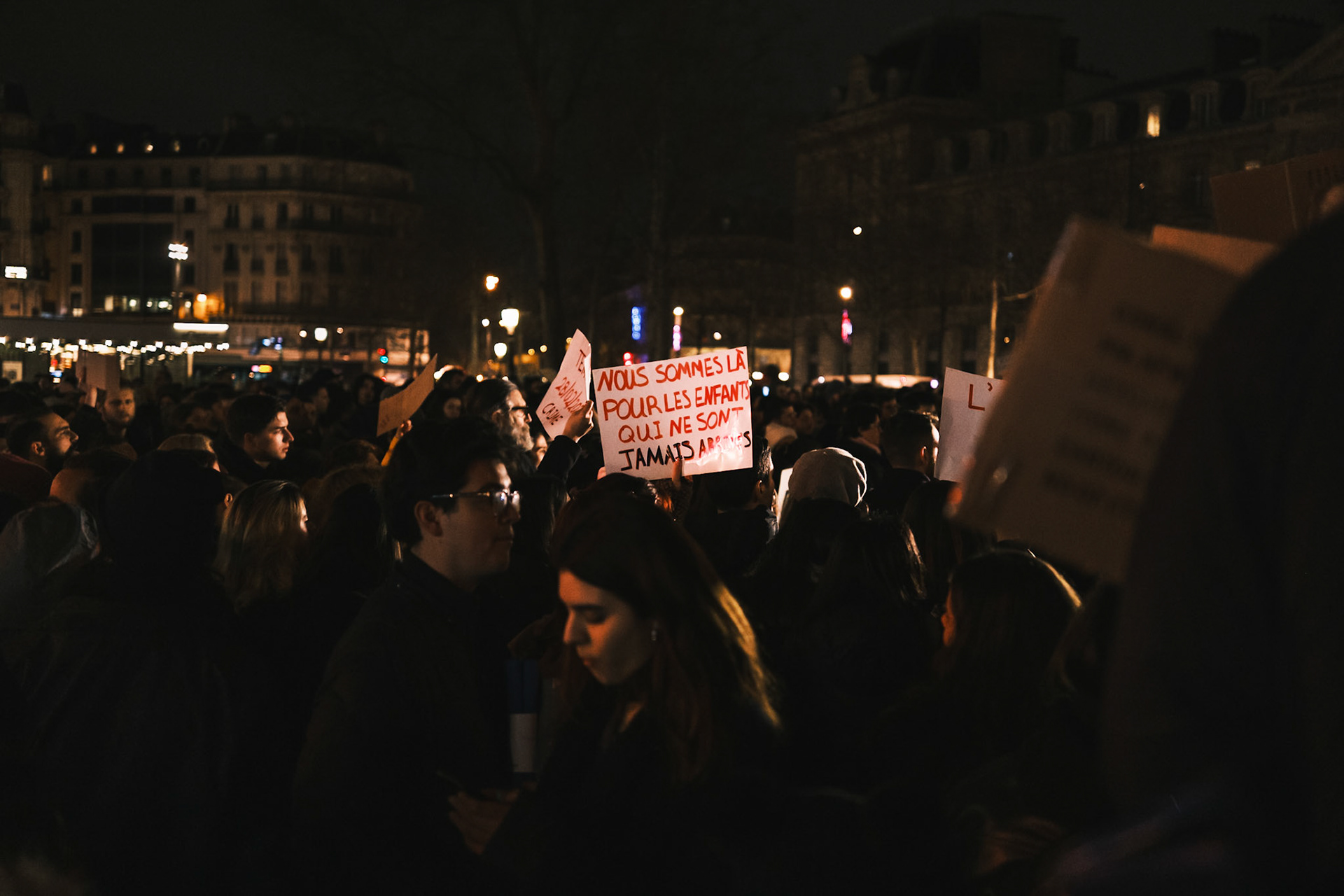 Tempi 2023 Greek Demonstration in Paris, for the 2 year anniversary of the Tempi crime in Greece, a train accident that killed 57 people. In Place de la Republique, Paris, France, February 28th 2025, by Maria KALAFATSI.