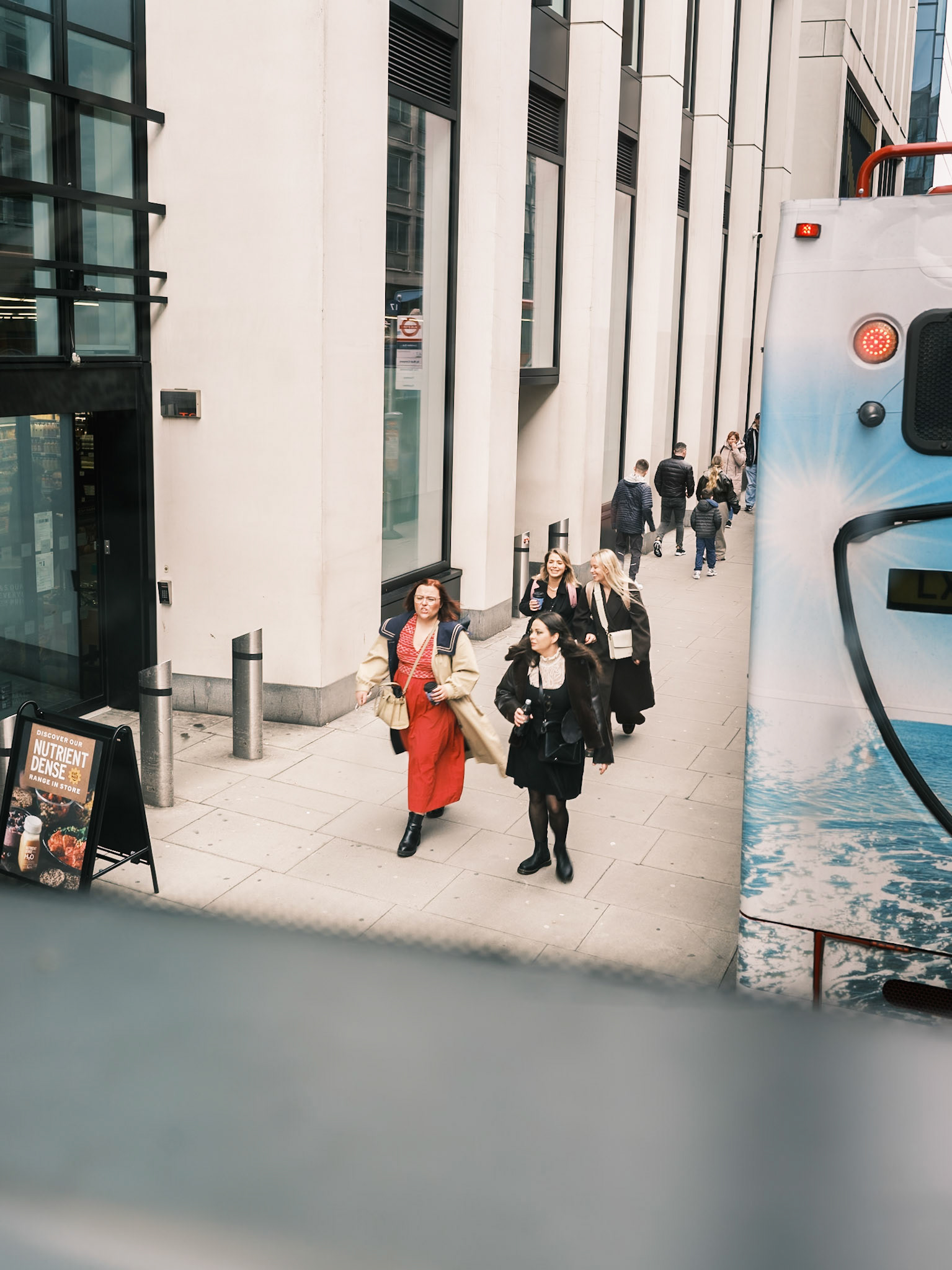 City centre portraits, London, February 2026, Maria Kalafatsi
